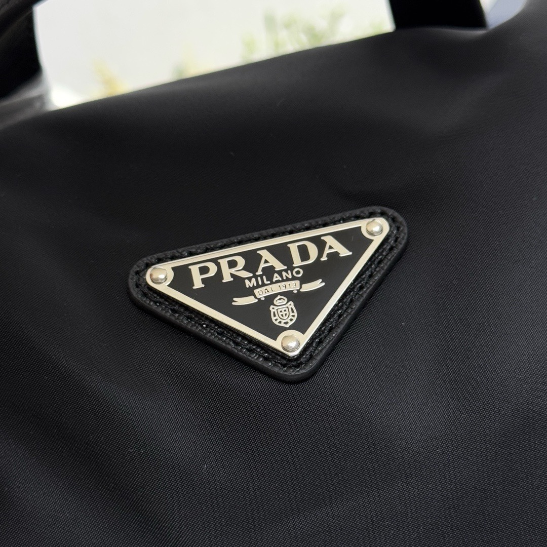 Prada 2VZ110 Nylon Backpack with Saffiano Leather Trim - Black 6 i1744867536 7388 0