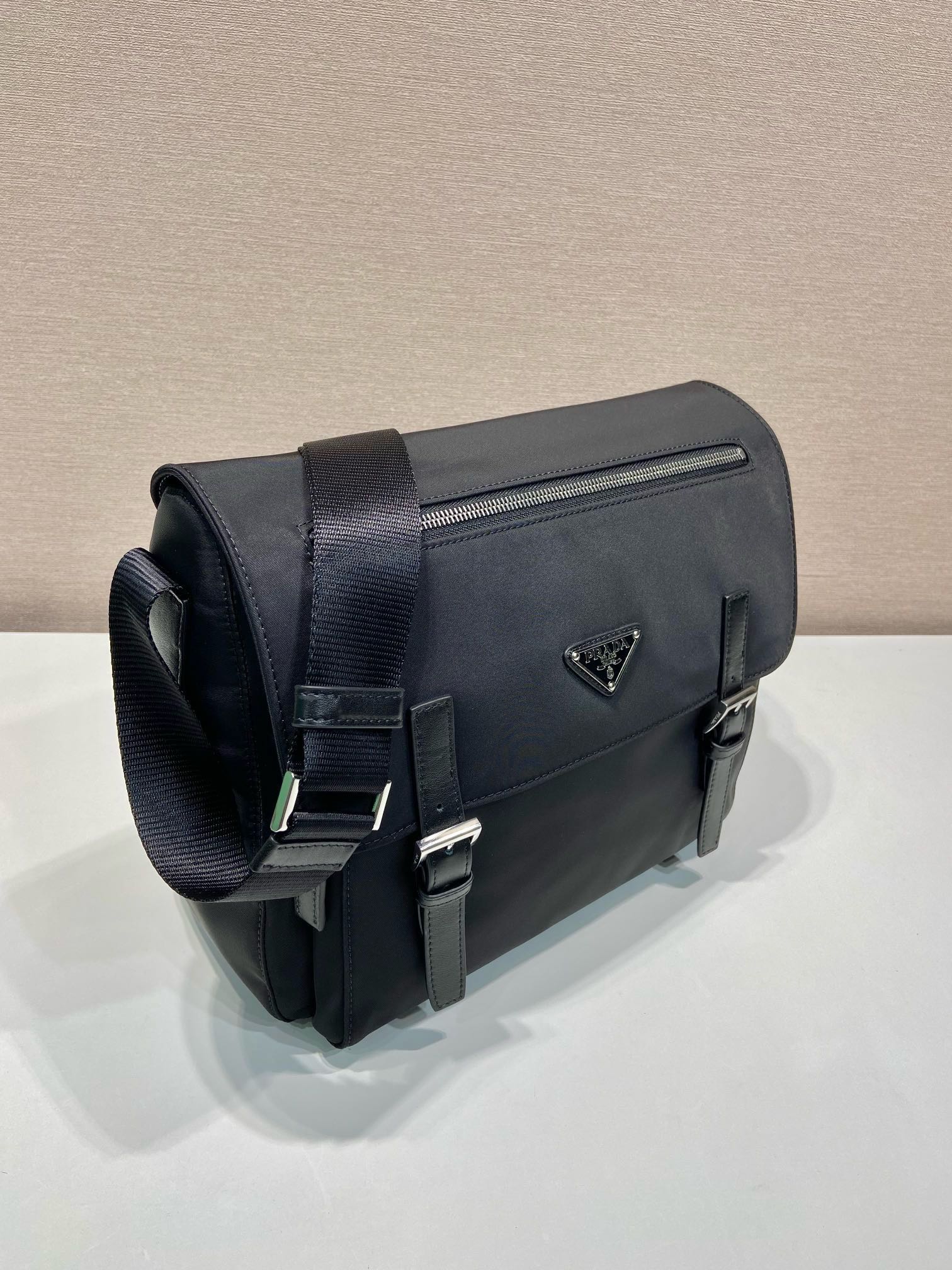 Prada Upgrade Messenger Bag BD671B, Nylon and Leather Trim, Unisex Style 4 i1744868898 227 3