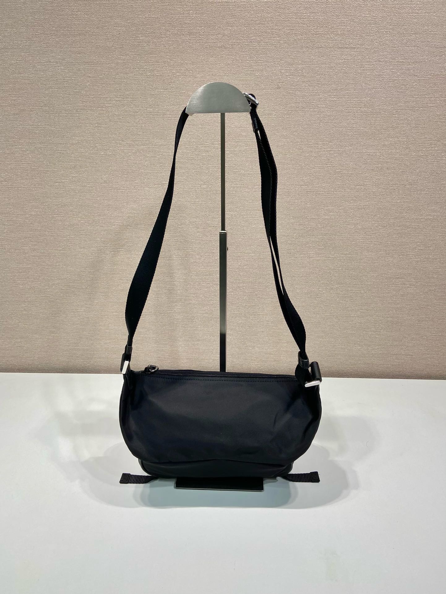 Prada Mini Messenger Bag - Nylon and Saffiano Leather, Black, 20x13x9cm 5 i1744869424 1537 4
