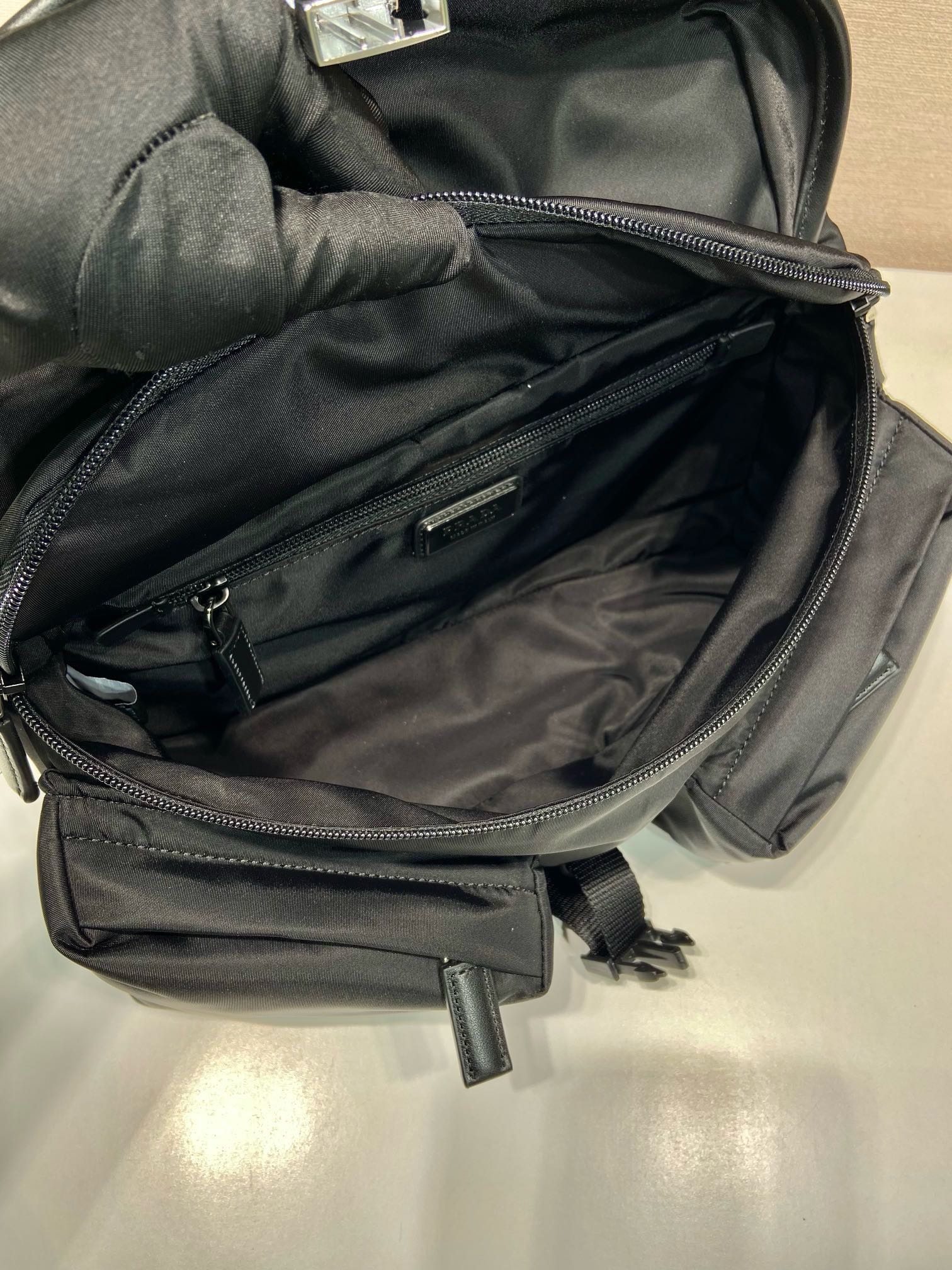Prada Black Nylon Messenger Bag with Multiple Pockets - Model 2VH175 9 i1744870062 2321 6