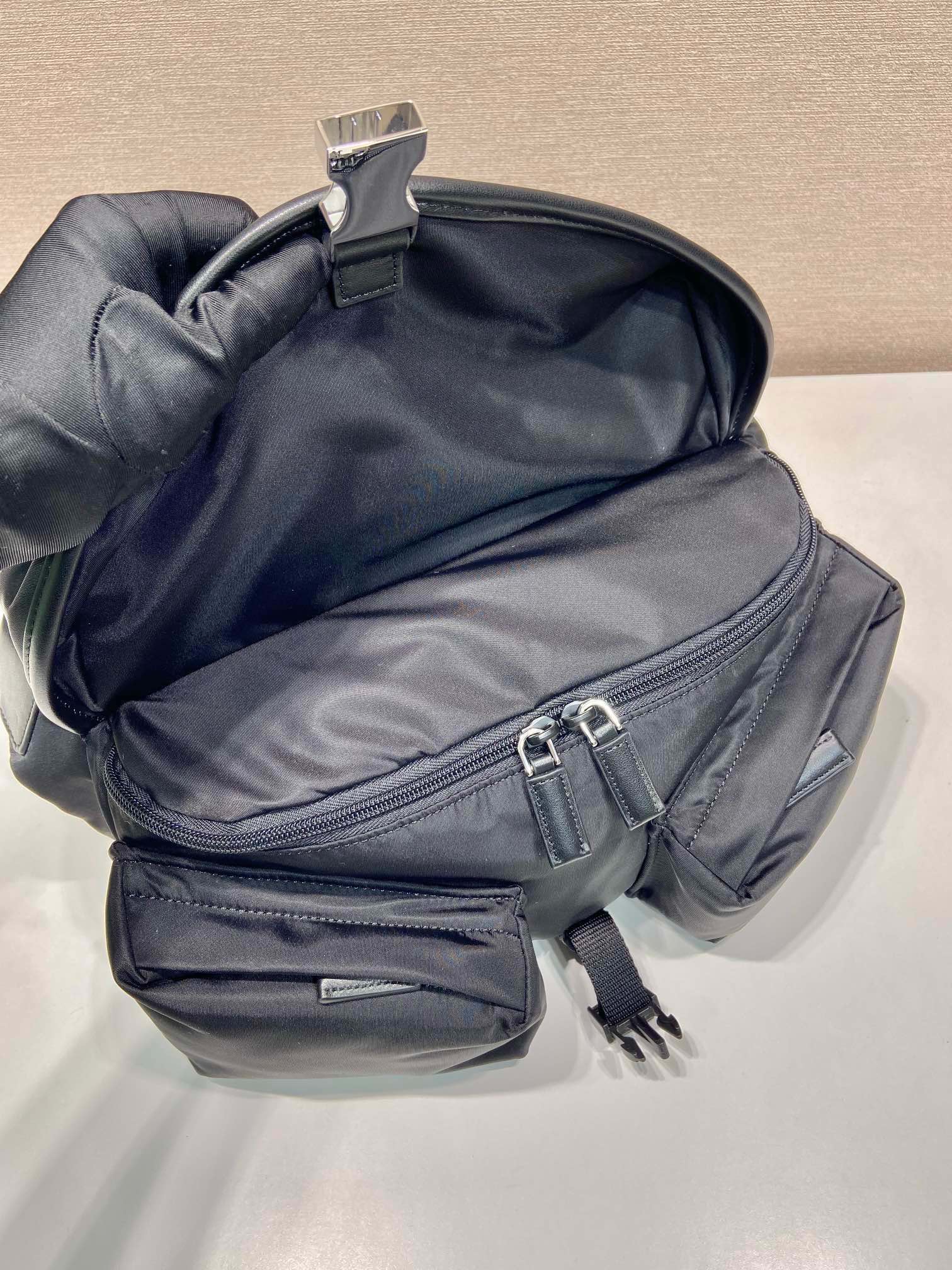 Prada Black Nylon Messenger Bag with Multiple Pockets - Model 2VH175 8 i1744870062 945 8