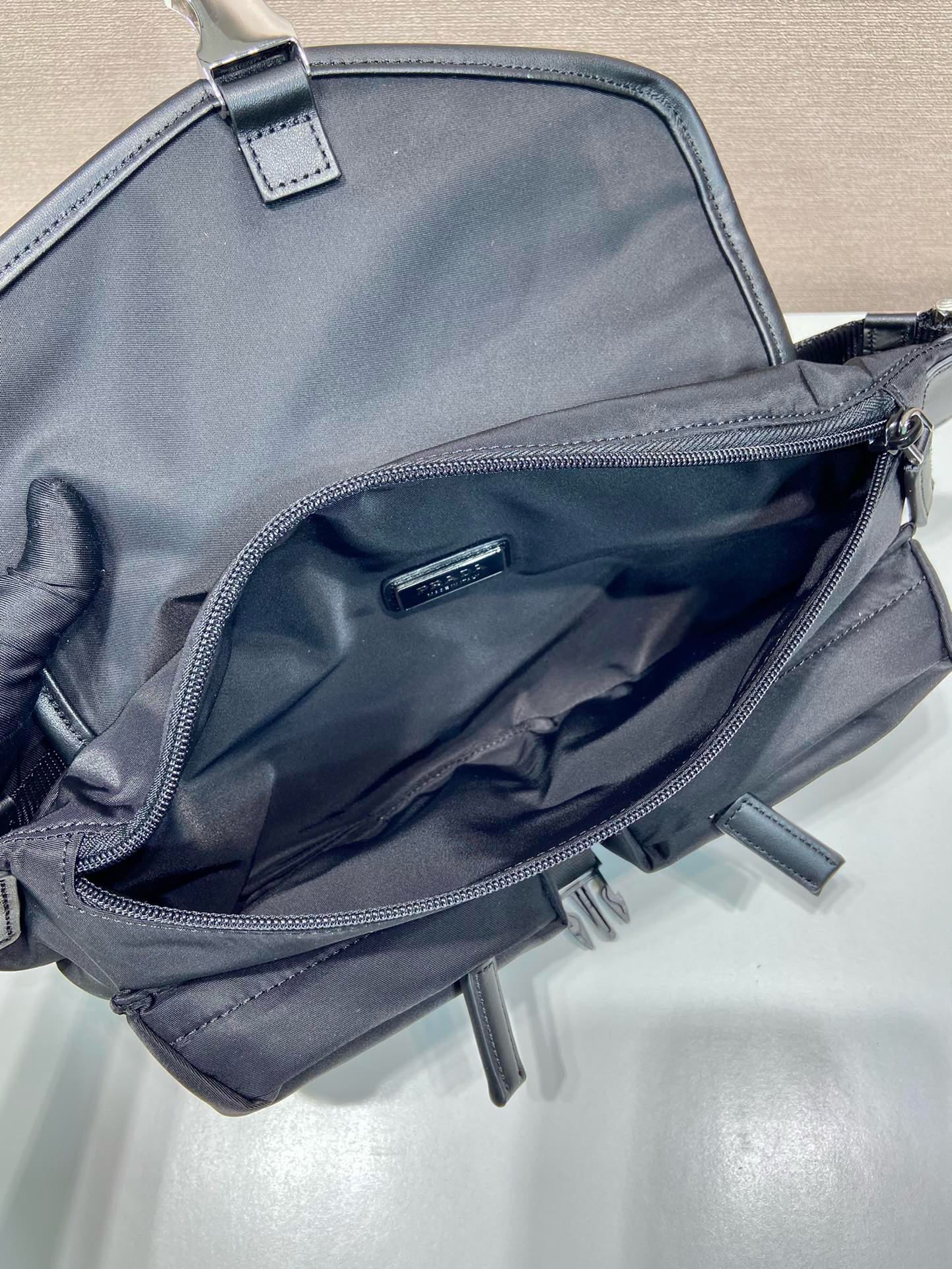 Prada Nylon and Leather Belt Bag Crossbody Messenger - Black 9 i1744870160 4666 8