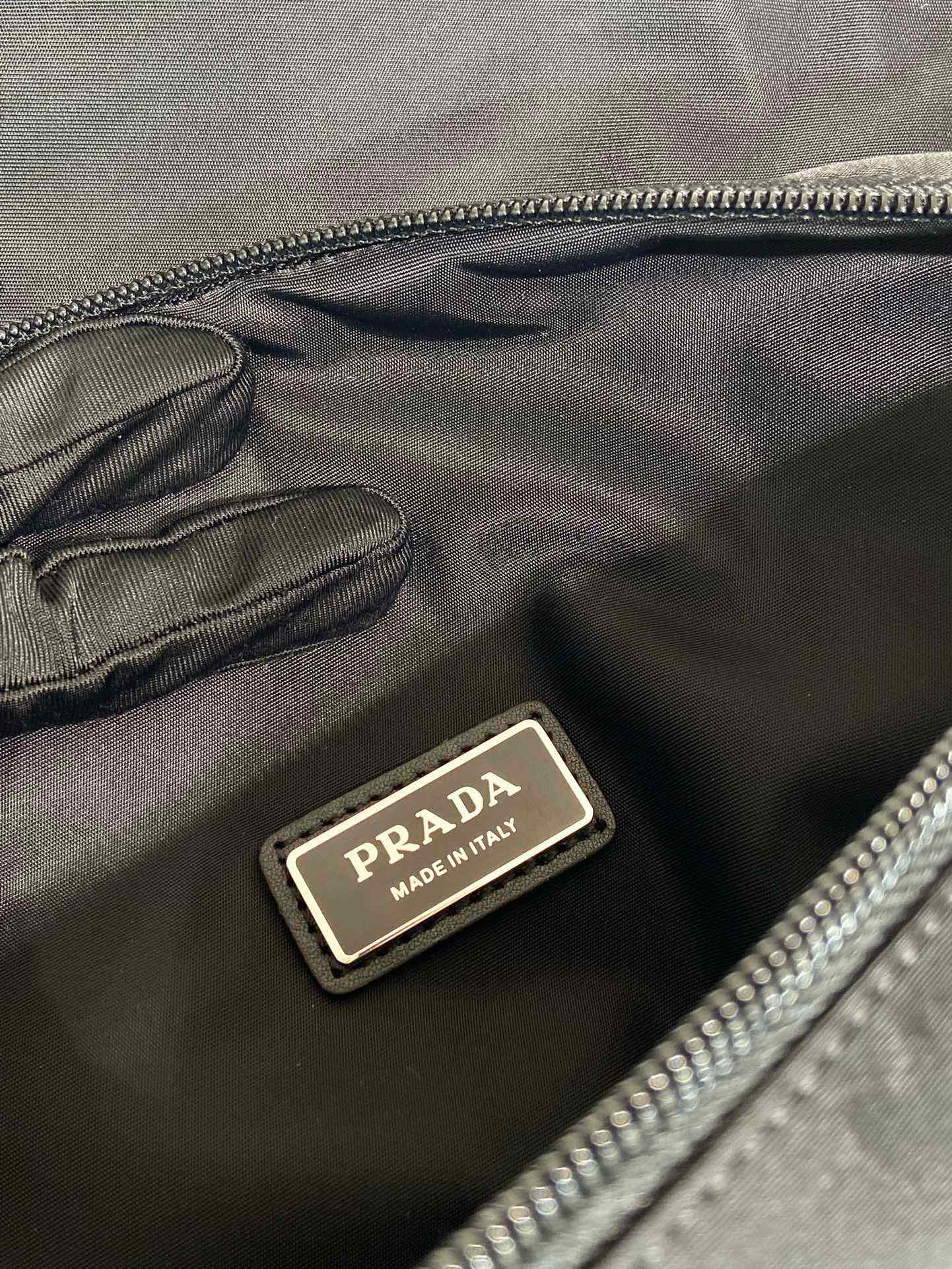 Prada Nylon and Leather Belt Bag Crossbody Messenger - Black 10 i1744870160 9041 1