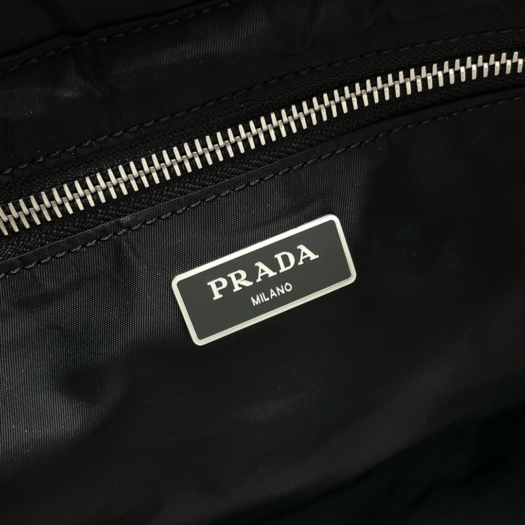 Prada System Tote Bag - Black Quilted Design, Leather Handles, Nylon Strap 10 i1744870642 6951 2