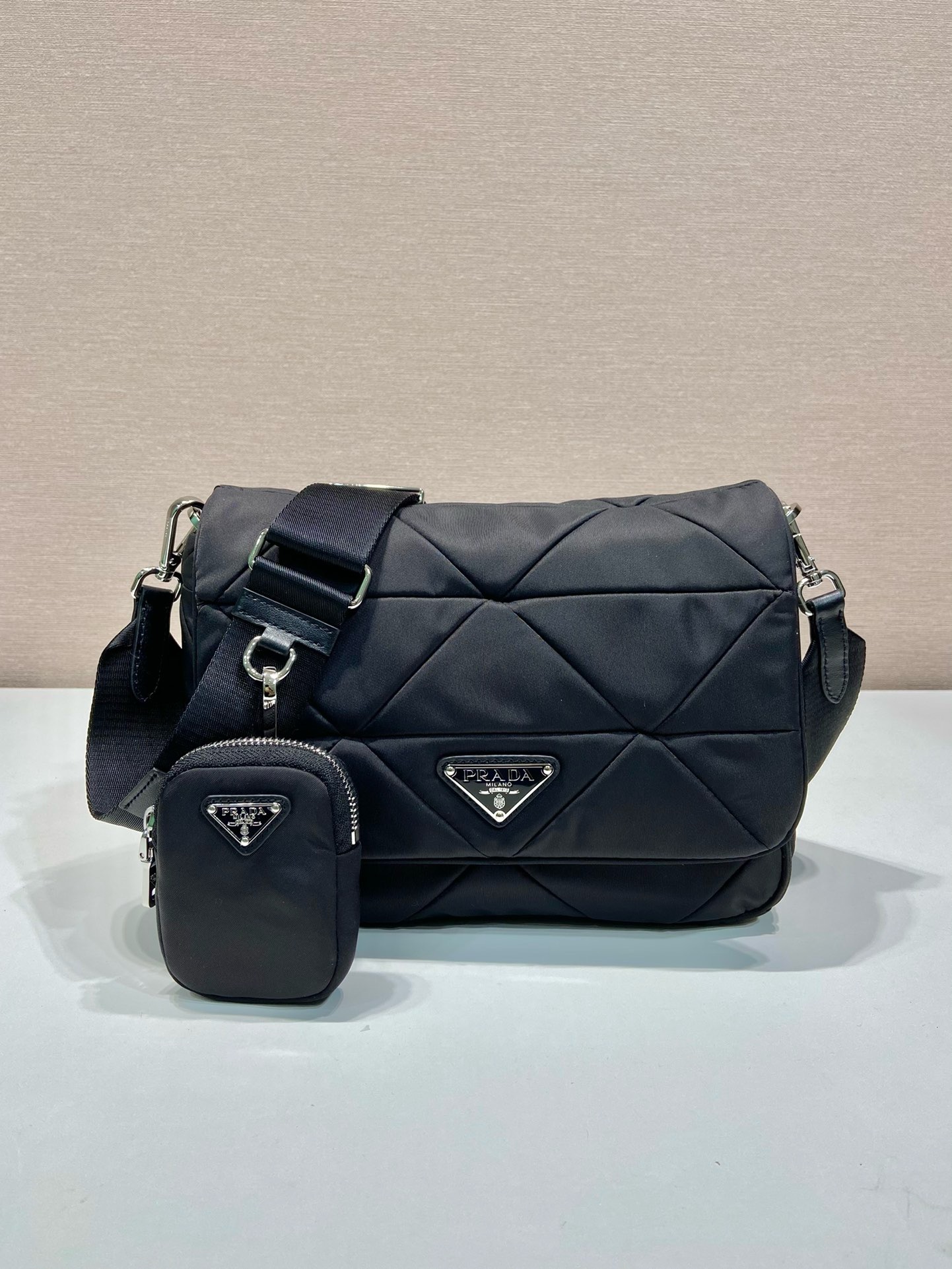 Prada 1BD290 Nylon Medium Messenger Bag with Coin Purse - Stylish & Versatile 1 i1744870895 2192 0