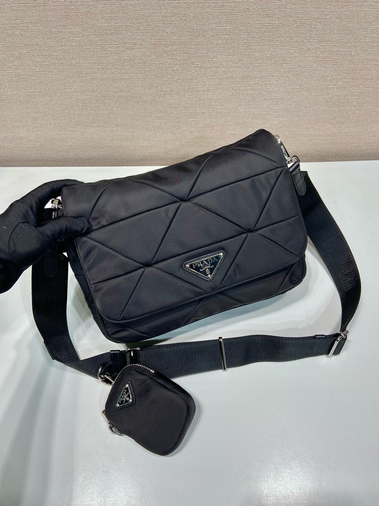 Prada 1BD290 Nylon Medium Messenger Bag with Coin Purse - Stylish & Versatile 2 i1744870895 5303 0