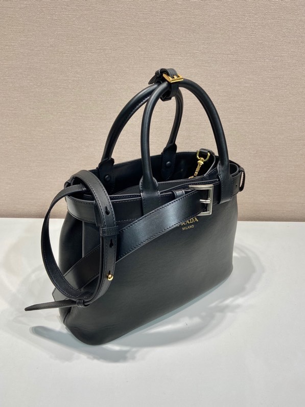 Prada 1BA434 Small Black Leather Handbag,Top Handle Bag with Adjustable Strap 4 i1744872356 9995 0