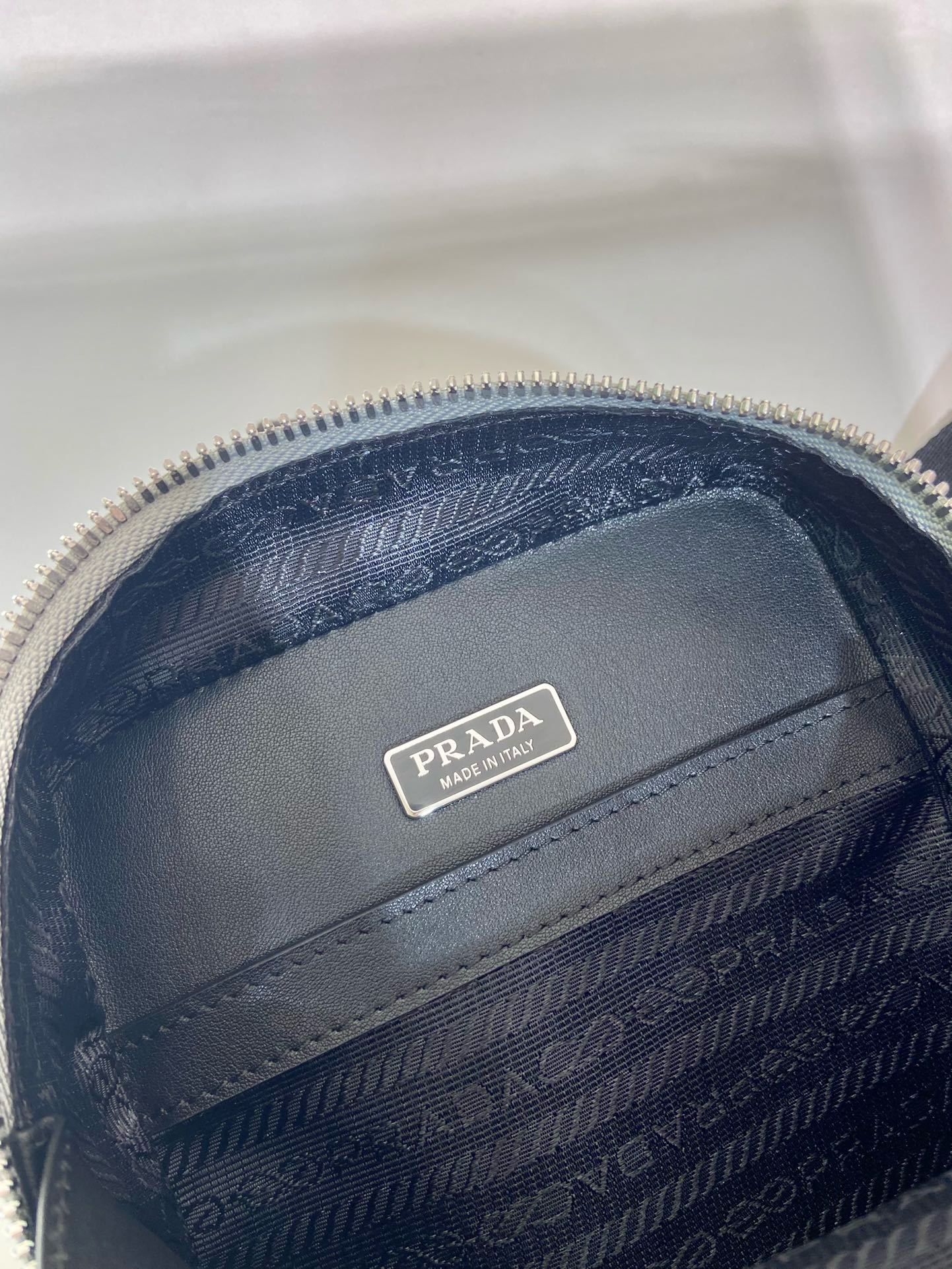 Prada Crossbody Bag, Gray Saffiano Leather Messenger Bag with Adjustable Strap 9 i1745482454 3823 8