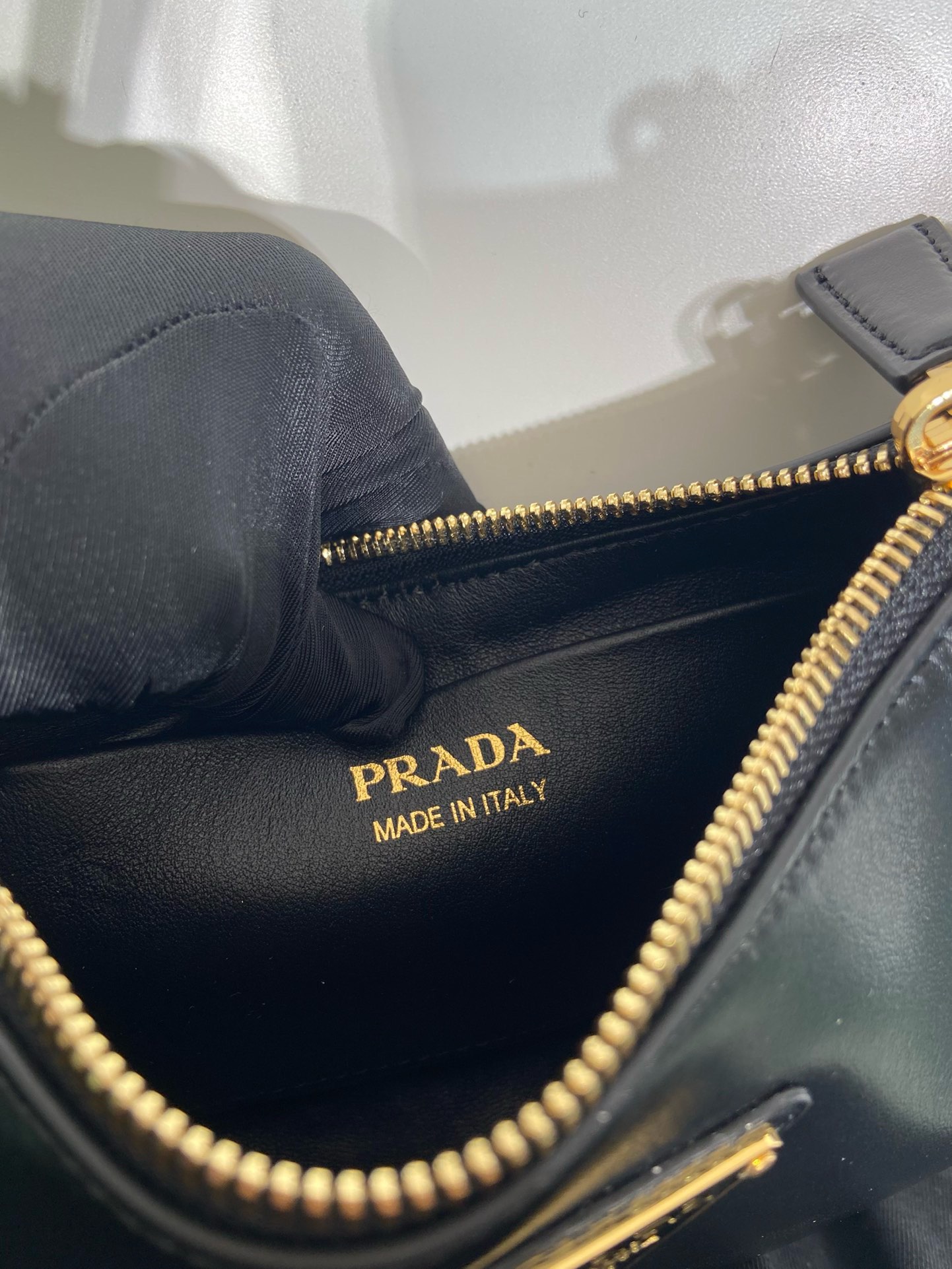 Prada Moon Leather Handbag, 1BC199 Small Hobo Bag with Adjustable Straps 10 i1745648044 3708 6