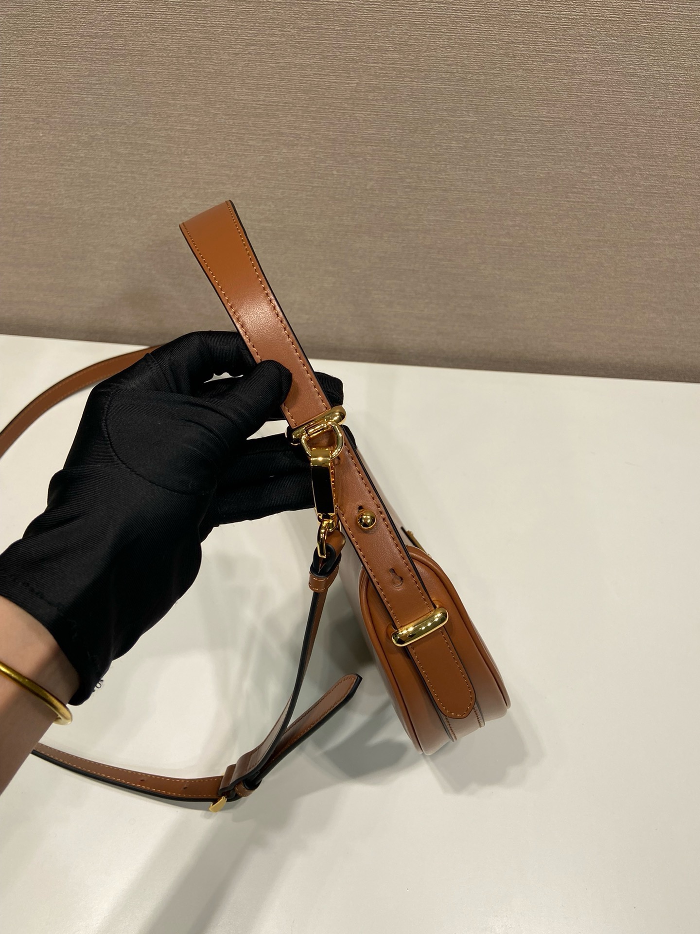 Prada Moon Leather Mini Bag, Stylish Shoulder Bag with Adjustable Straps 6 i1745648096 6349 1