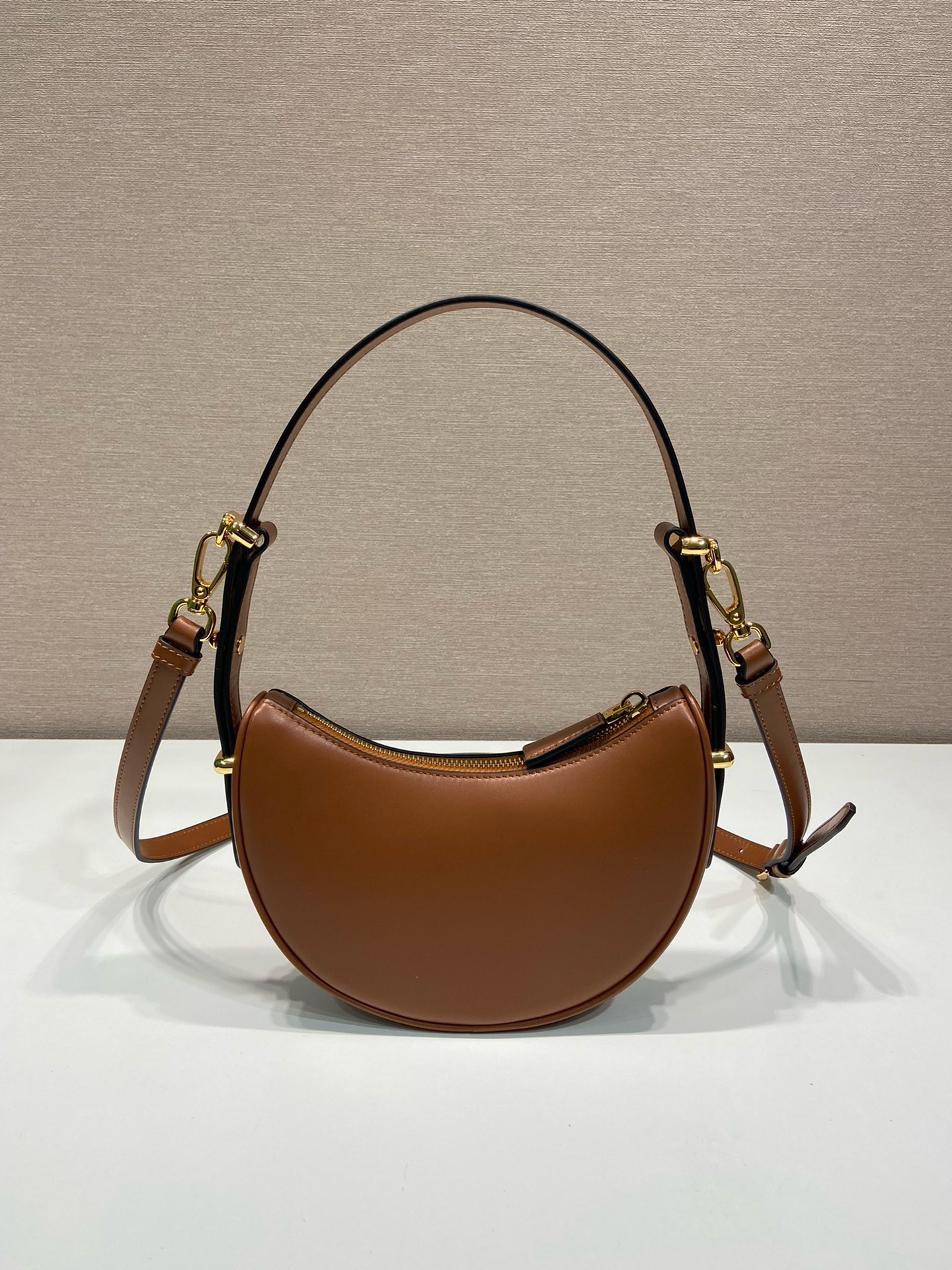 Prada Moon Leather Mini Bag, Stylish Shoulder Bag with Adjustable Straps 5 i1745648097 129 7
