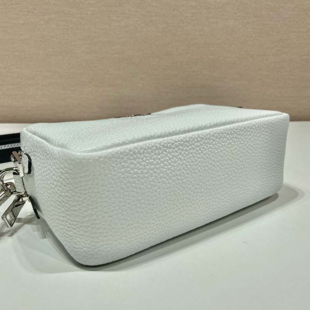 Prada 1BD082 White Leather Camera Bag with Interchangeable Shoulder Straps 7 i1745648181 2678 4
