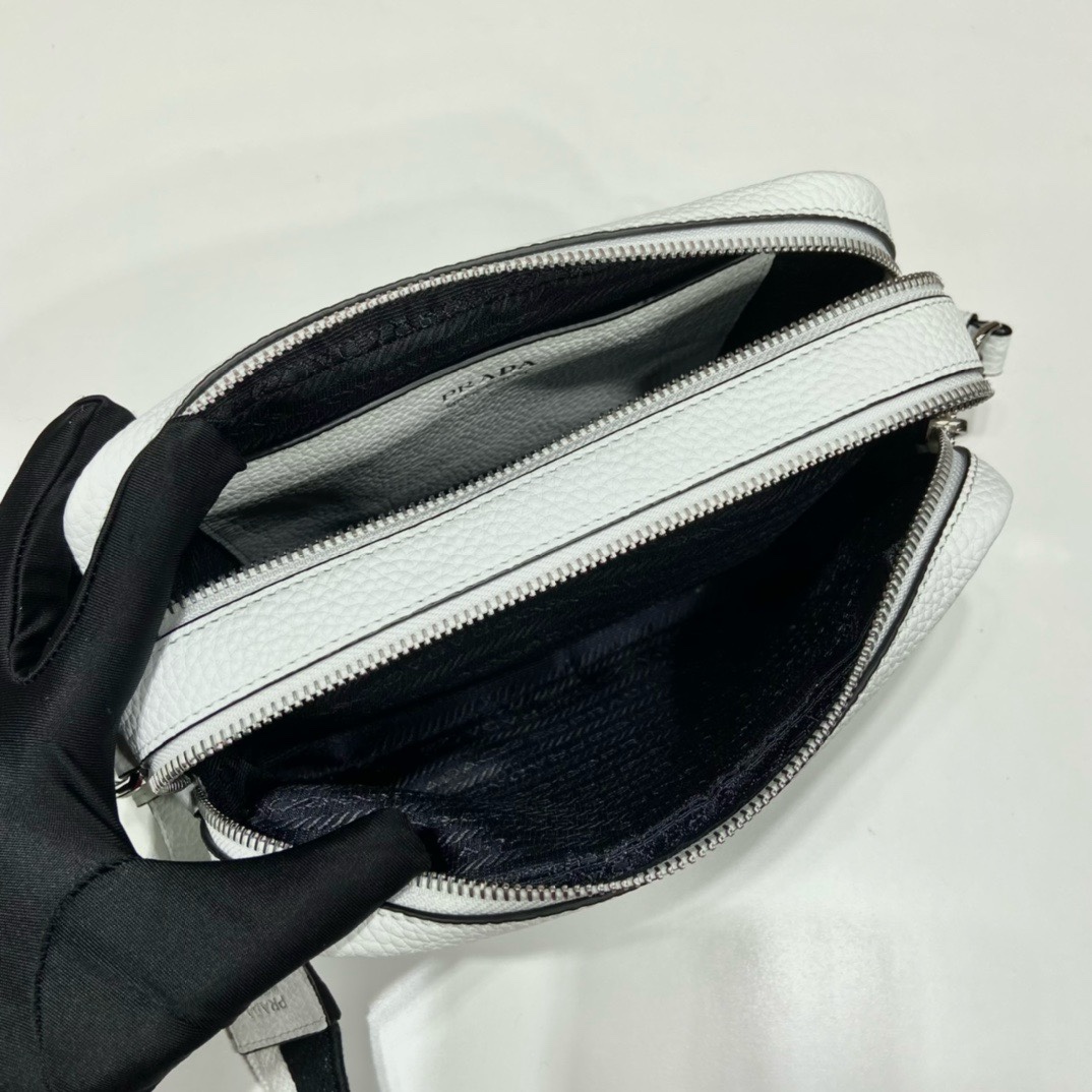 Prada 1BD082 White Leather Camera Bag with Interchangeable Shoulder Straps 9 i1745648181 421 1