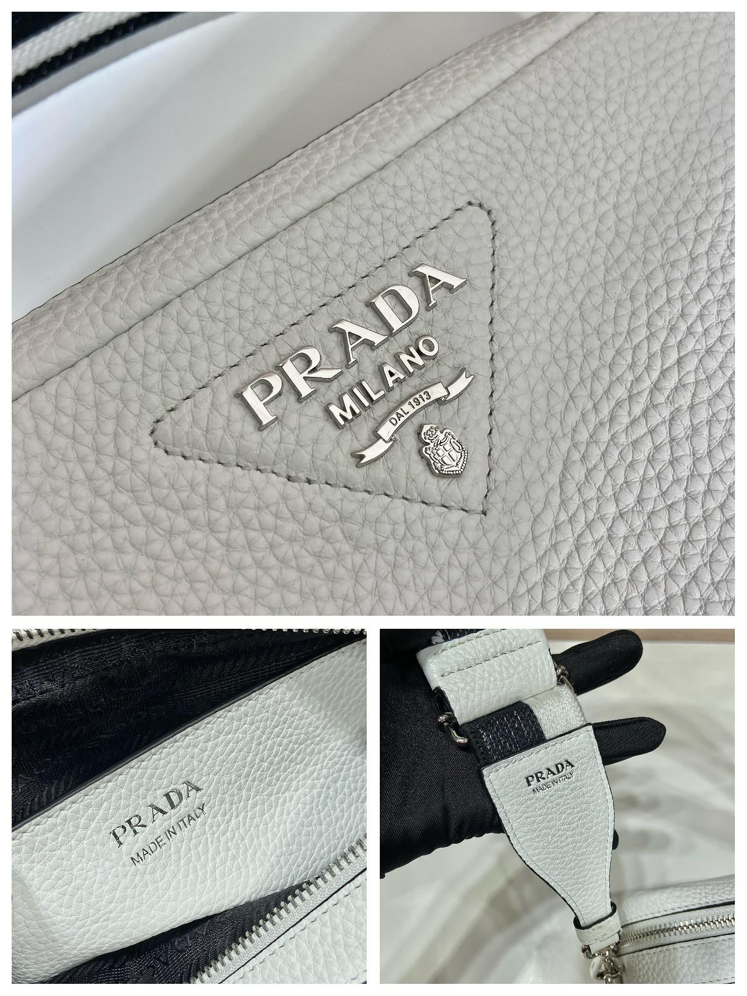 Prada 1BD082 White Leather Camera Bag with Interchangeable Shoulder Straps 10 i1745648181 460 3