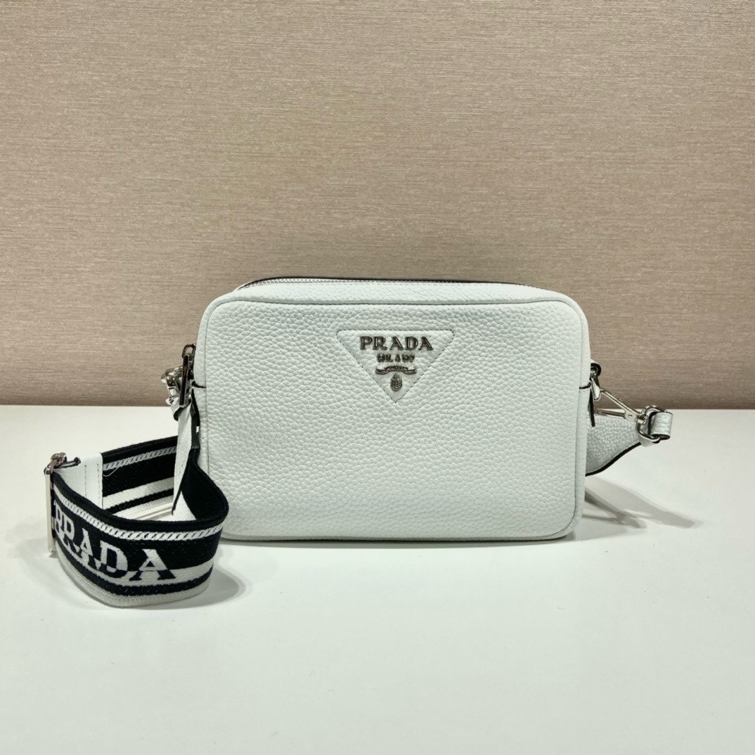 Prada 1BD082 White Leather Camera Bag with Interchangeable Shoulder Straps 4 i1745648181 5067 8