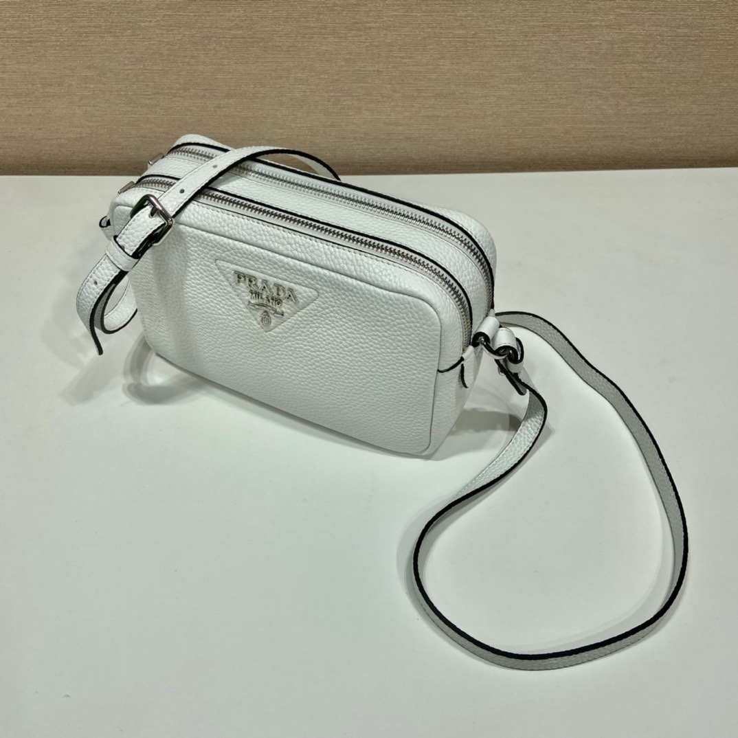 Prada 1BD082 White Leather Camera Bag with Interchangeable Shoulder Straps 3 i1745648181 9730 7