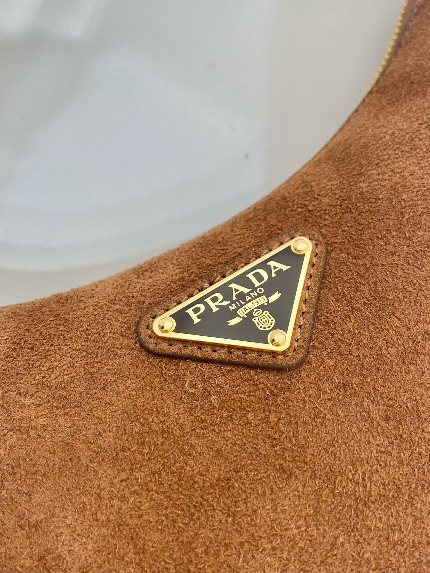 Prada Moon Suede Shoulder Bag with Adjustable Straps - Chic and Versatile 7 i1745648381 8429 3