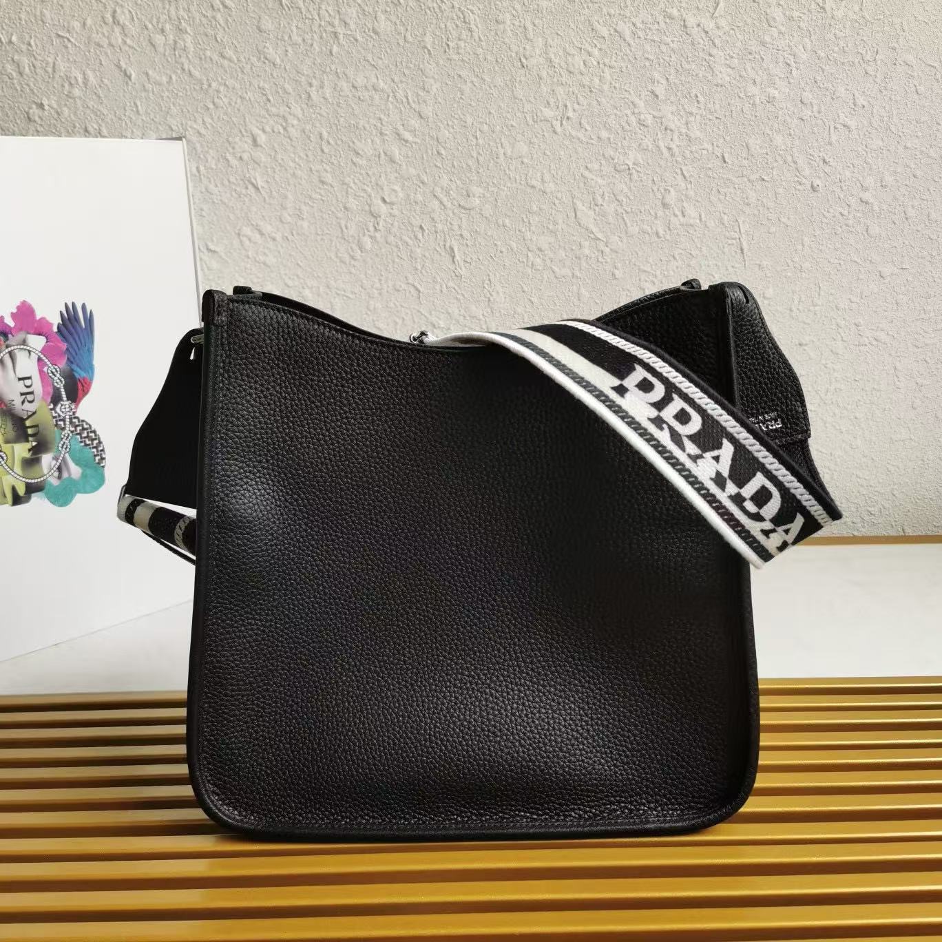 Prada Leather Mini Shoulder Bag with Logo Strap - Modern & Stylish 4 i1746601060579 4495 0 3