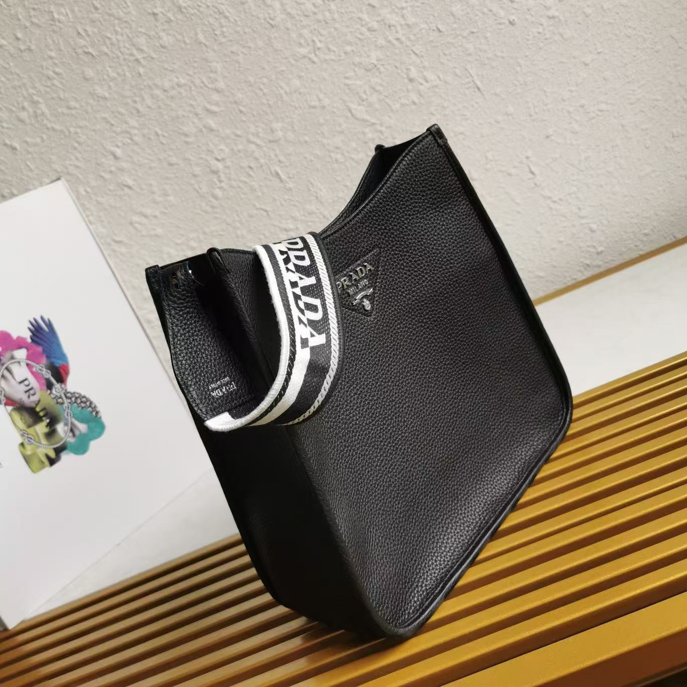 Prada Leather Mini Shoulder Bag with Logo Strap - Modern & Stylish 2 i1746601060579 6974 0 1