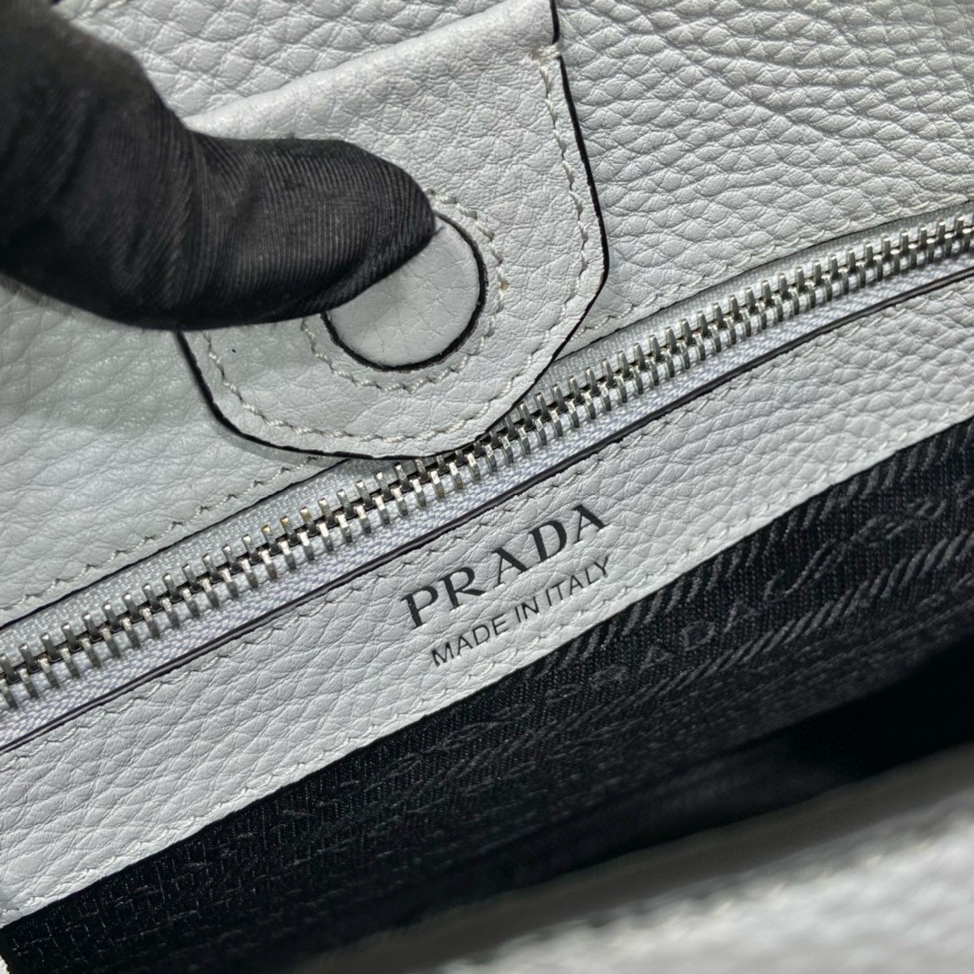 Prada 1BC073 Leather Mini Shoulder Bag with Logo Strap - Modern Style 9 i1746601099627 943 0 8