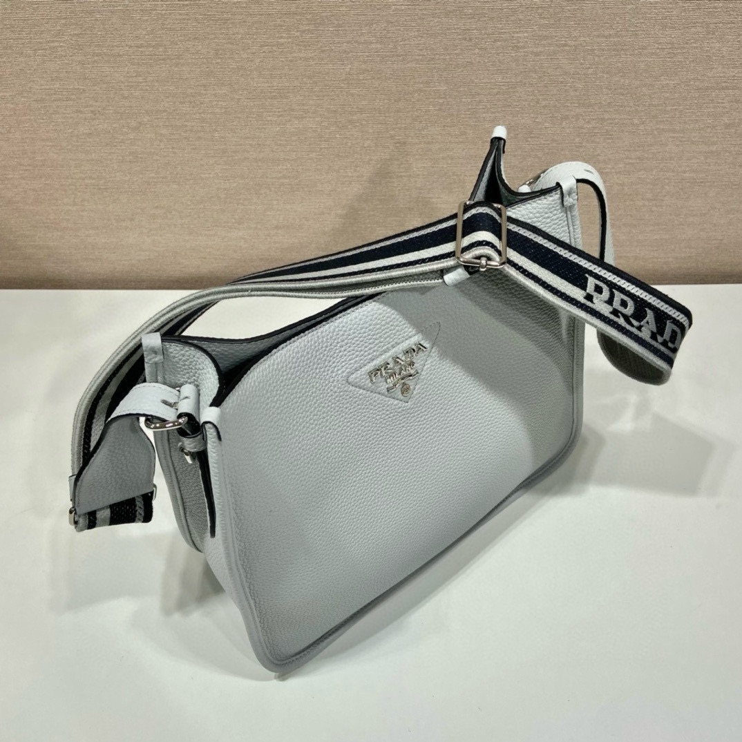 Prada 1BC073 Leather Mini Shoulder Bag with Logo Strap - Modern Style 2 i1746601101023 7555 0 1