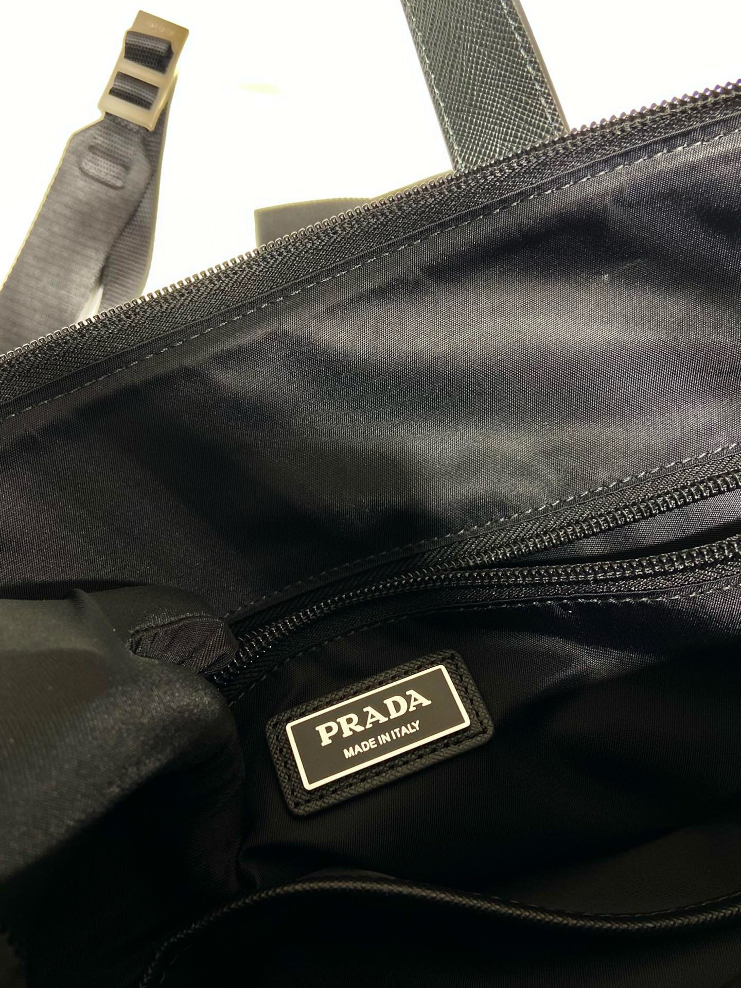 Prada Nylon Tote Backpack with Leather Handles - Versatile & Stylish 9 i1752329518513 1085 0 8