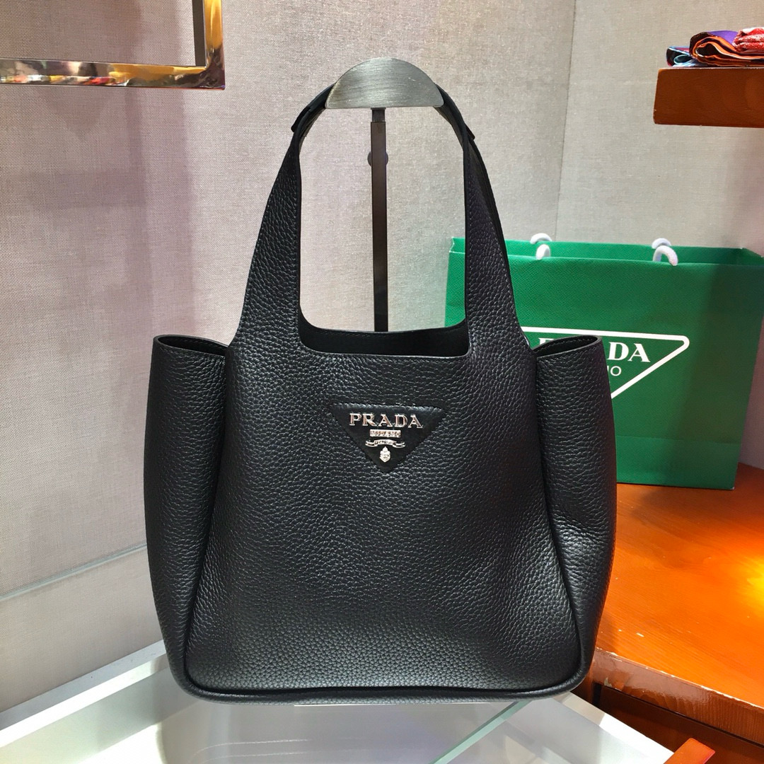 Prada 1BG335 Black Leather Bucket Bag - Tote Bag, Shoulder Bag 2 i1752663260583 3602 0 0