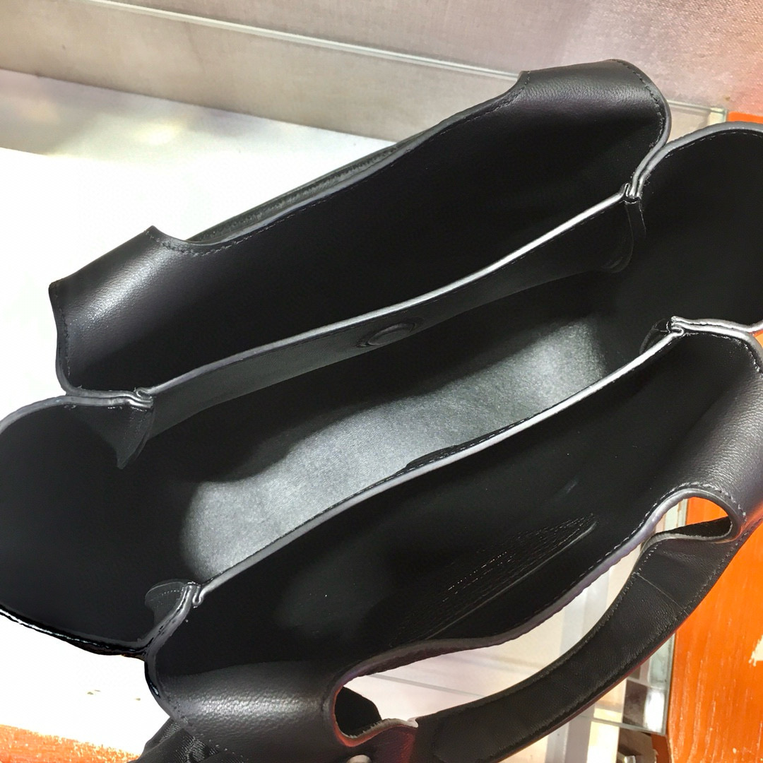 Prada 1BG335 Black Leather Bucket Bag - Tote Bag, Shoulder Bag 9 i1752663260583 7678 0 7