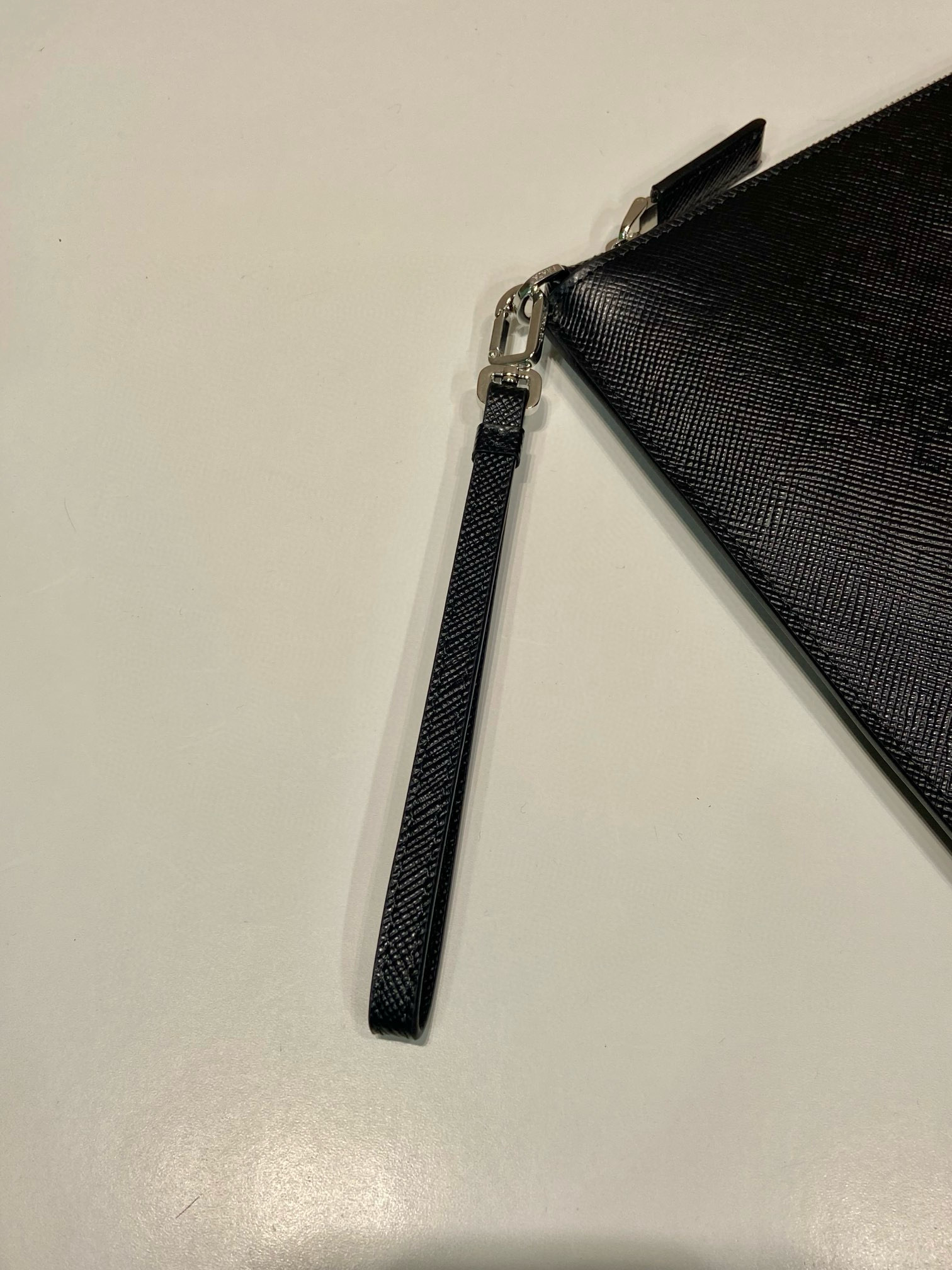 Prada Leather Clutch Bag for Men, Black, 35.5x23.5cm - Stylish and Practical 7 i1752744165904 5522 0 6