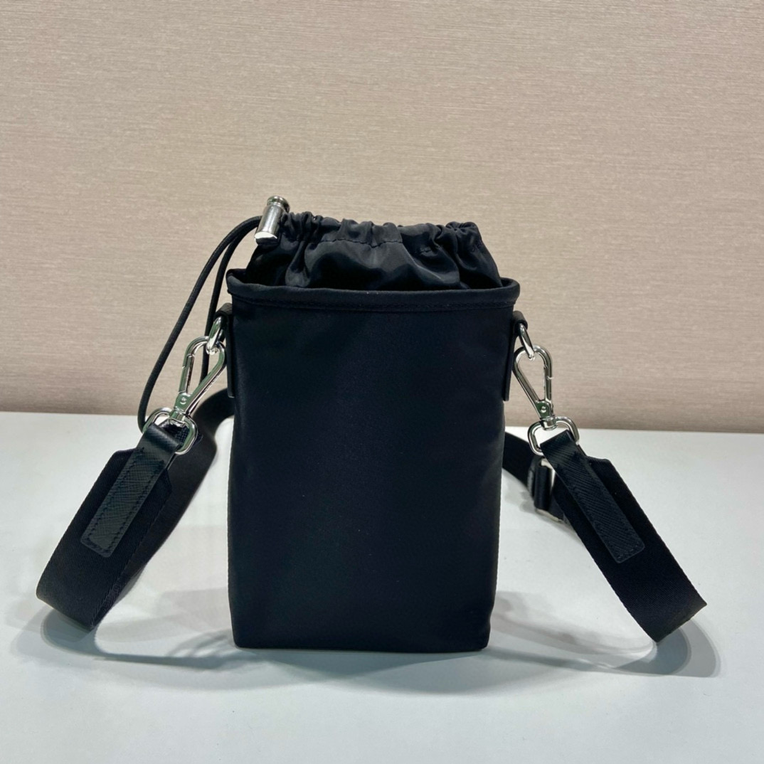 Prada Re-Nylon Phone Case Bag - Black Fabric Crossbody with Adjustable Strap 5 i1752998009205 3317 0 3