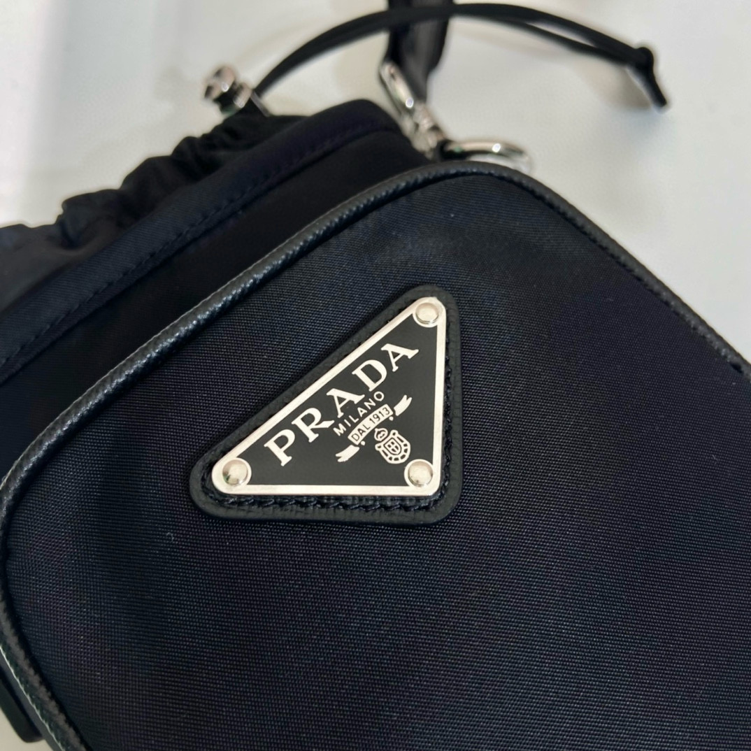Prada Re-Nylon Phone Case Bag - Black Fabric Crossbody with Adjustable Strap 8 i1752998009205 4695 0 6