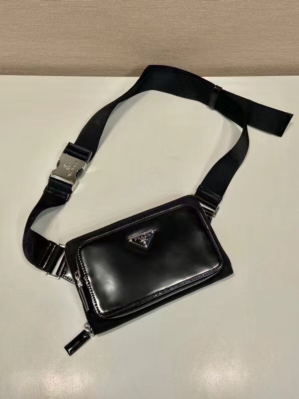 Prada Nylon and Leather Belt Bag, Designer Fashion Crossbody Bag for Women 3 i1753434599666 2105 0 1