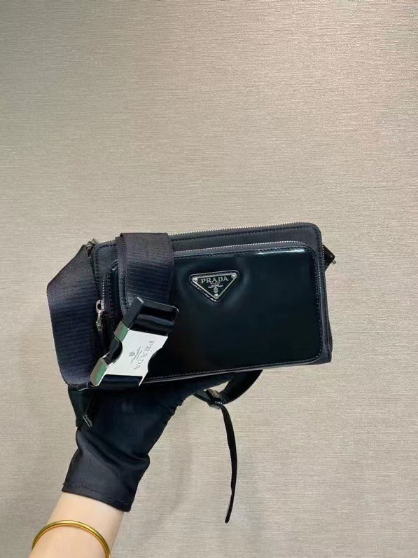 Prada Nylon and Leather Belt Bag, Designer Fashion Crossbody Bag for Women 9 i1753434599667 5355 0 7