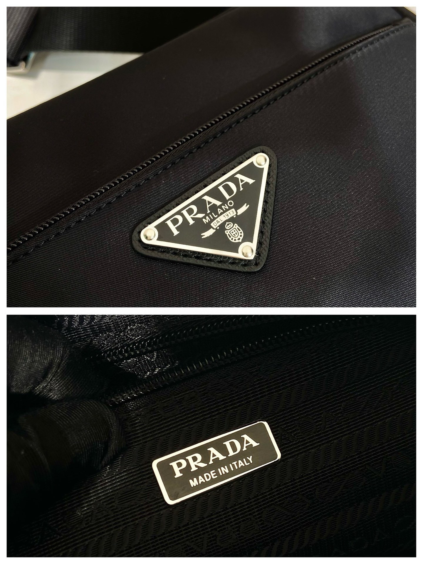Prada 1BC167 Nylon Shoulder Bag with Detachable Mini Pouch - Unisex Design 10 i1753466296921 3874 0 8