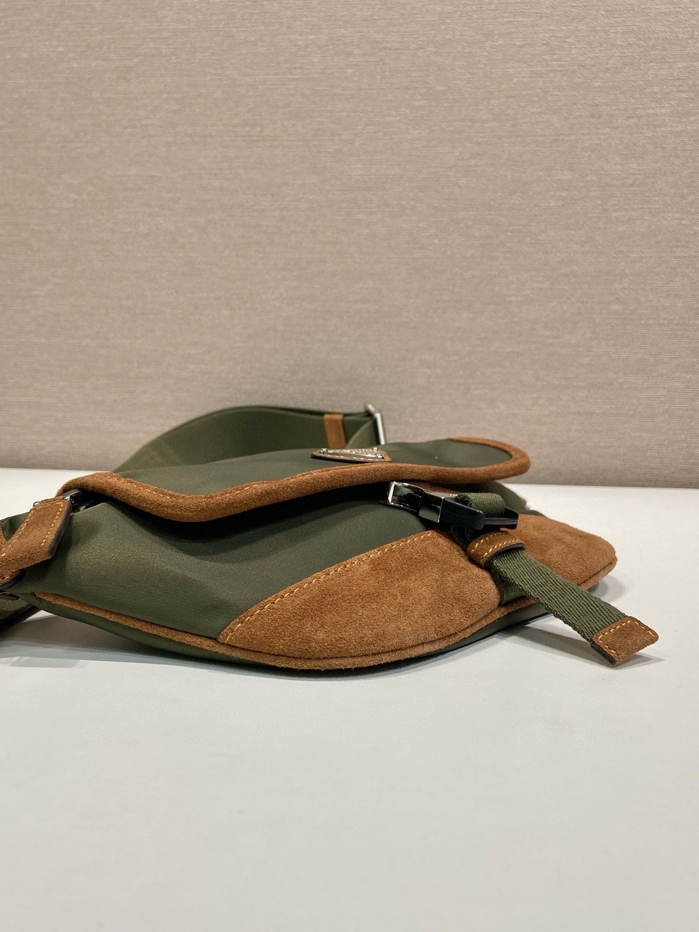 Prada Green Nylon Belt Bag, 2VH176 Crossbody, Stylish and Practical 6 i1754025467258 4590 0 4