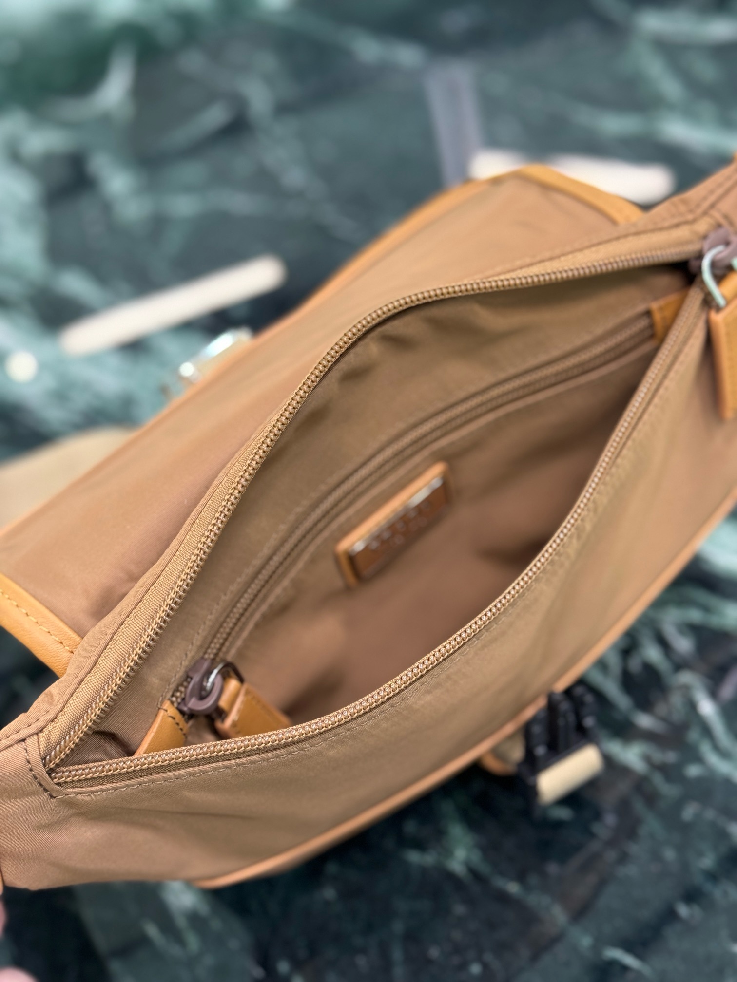 Prada Messenger Bag, Adjustable Shoulder Strap, Leather Trim, Buckle Closure 9 i1754026166675 1926 0 7