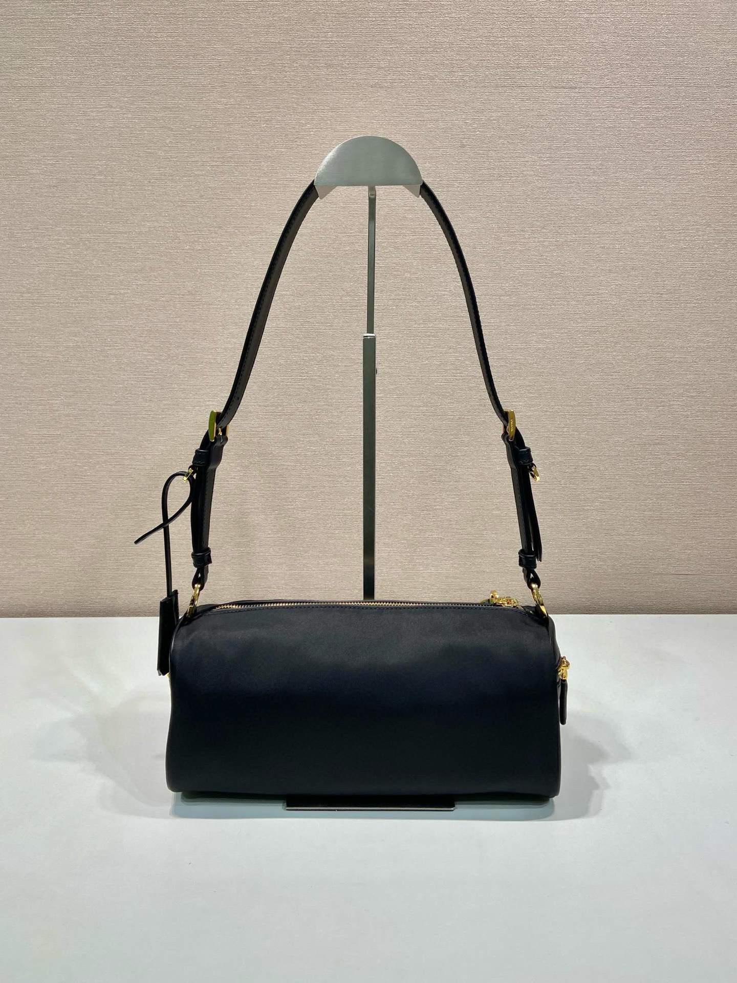 Prada Tessuto Locker Shoulder Bag - Black Nylon, Adjustable Leather Strap 4 i1754026717256 2489 0 3