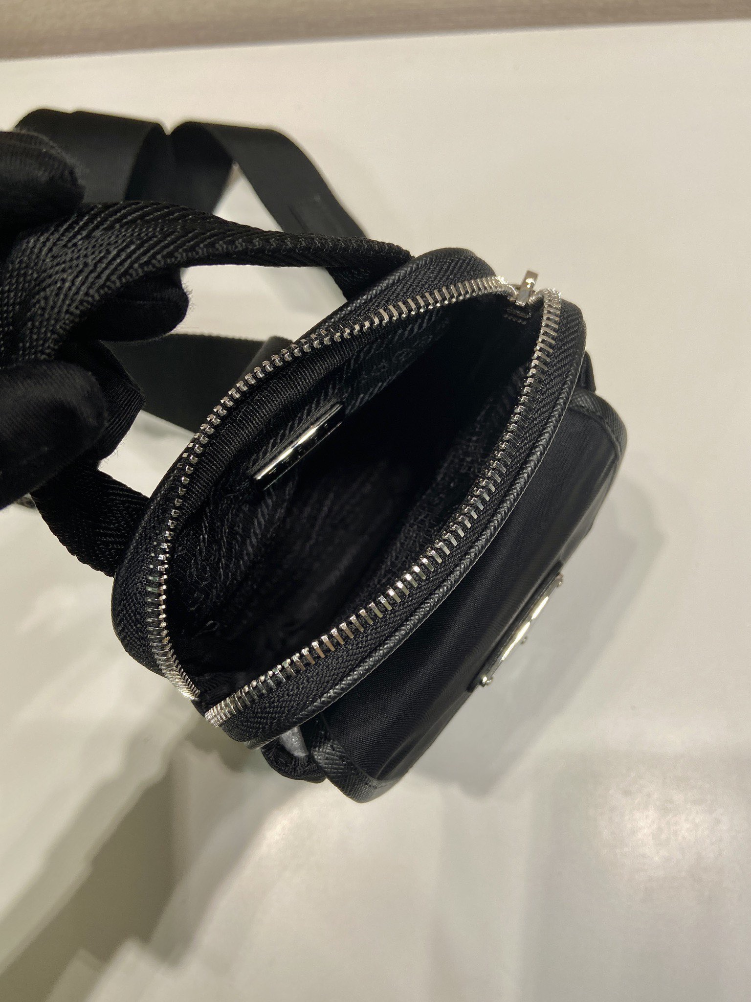 Prada Re-Nylon and Saffiano Leather Smart Phone Bag - Black 9 i1754124453375 2259 0 7