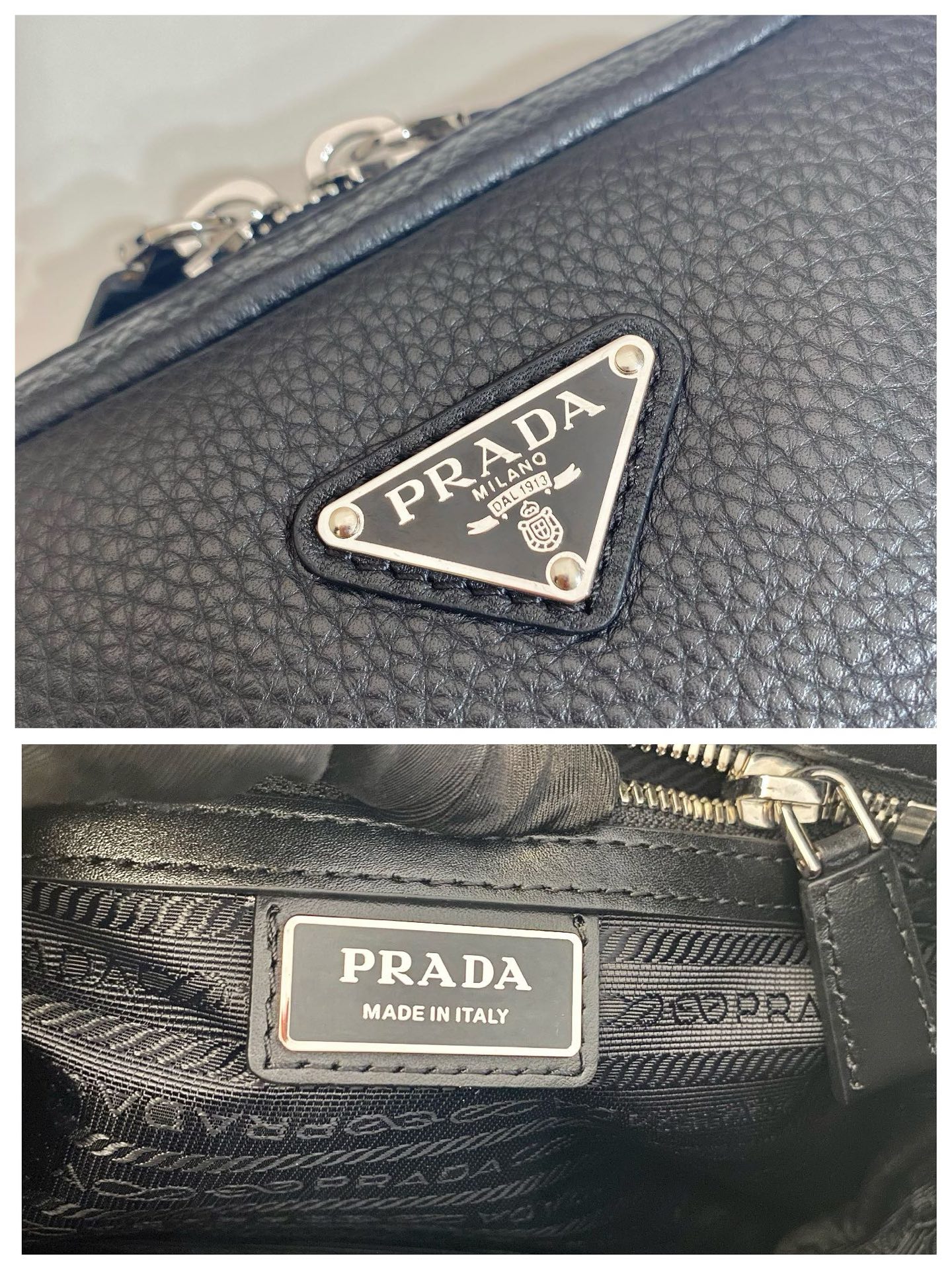 Prada Leather Messenger Bag - Sleek Design, Adjustable Strap, Spacious Interior 9 i1754554782815 274 0 8