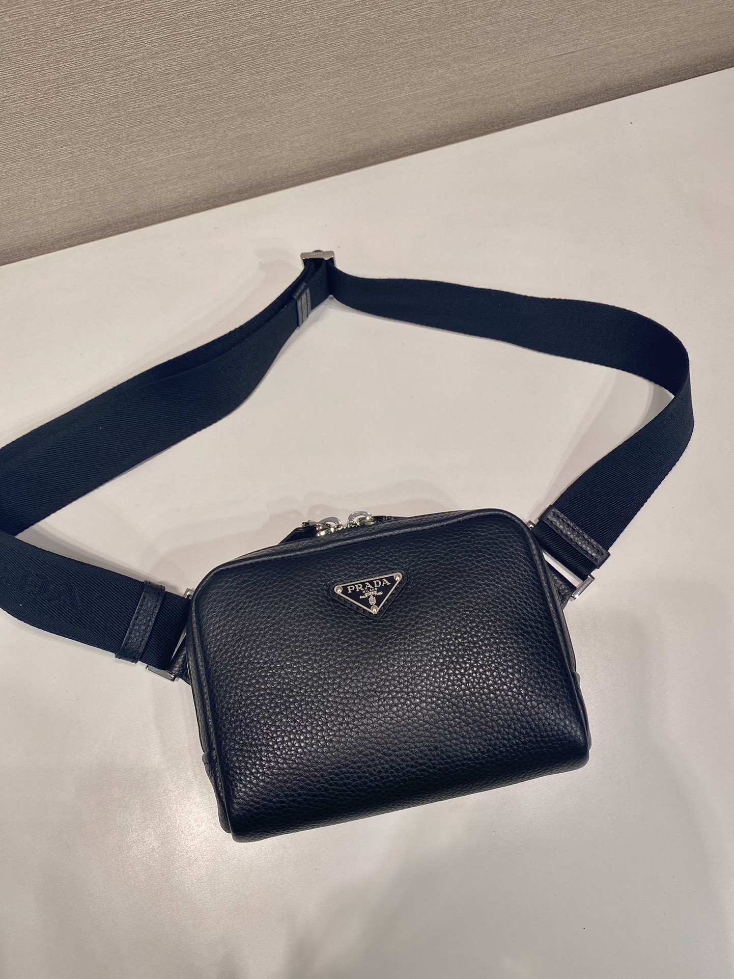 Prada Leather Messenger Bag - Sleek Design, Adjustable Strap, Spacious Interior 3 i1754554784727 8380 0 2