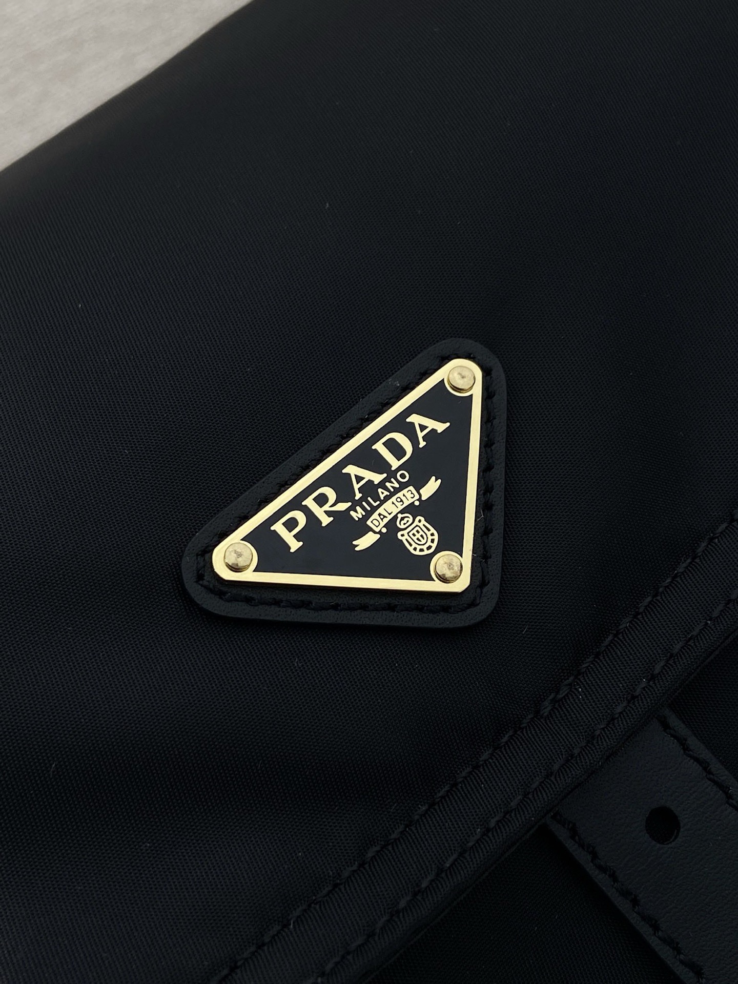 Prada Large Messenger Bag in Black Recycled Nylon with Leather Details 8 i1754567931498 6449 0 6
