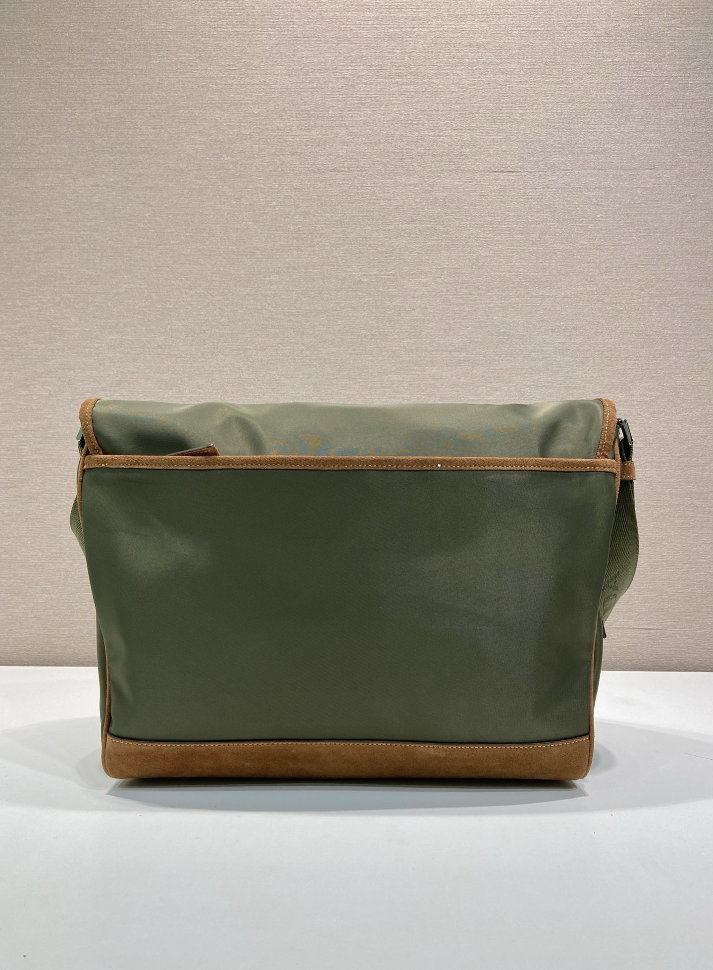 Prada Re-Nylon Messenger Bag Olive Green Leather Trim, 30x27.5x14.5cm 6 i1754639650674 5998 0 5