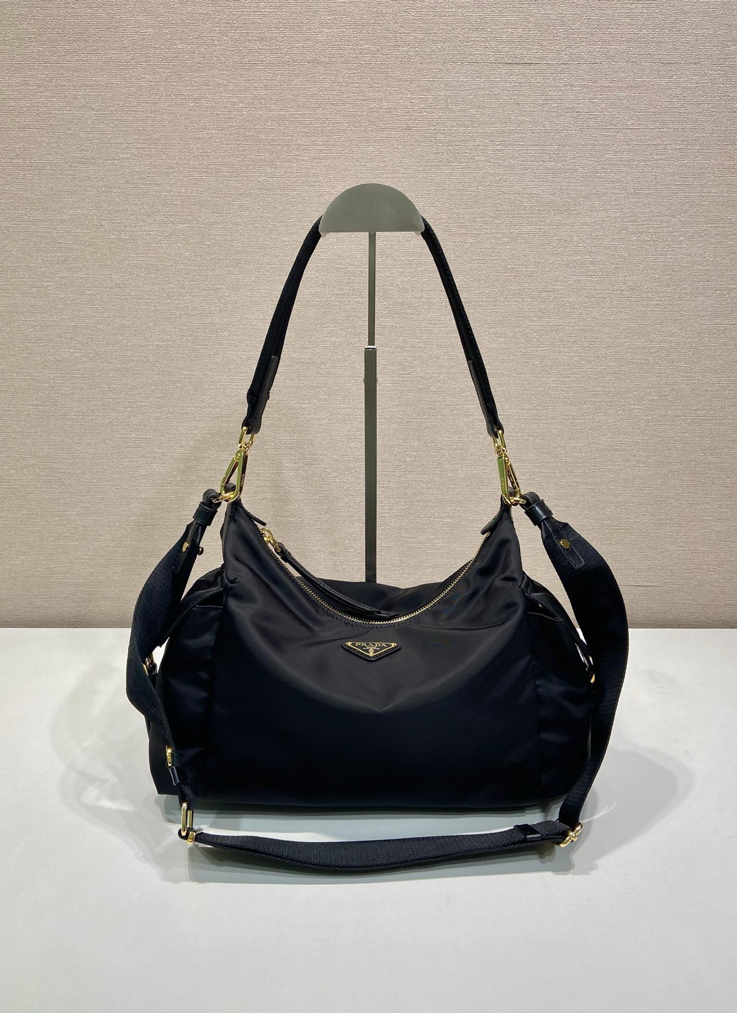 Prada Re-Nylon and Leather Shoulder Bag with Adjustable Straps 1BC264 2 i1754639871744 2057 0 0