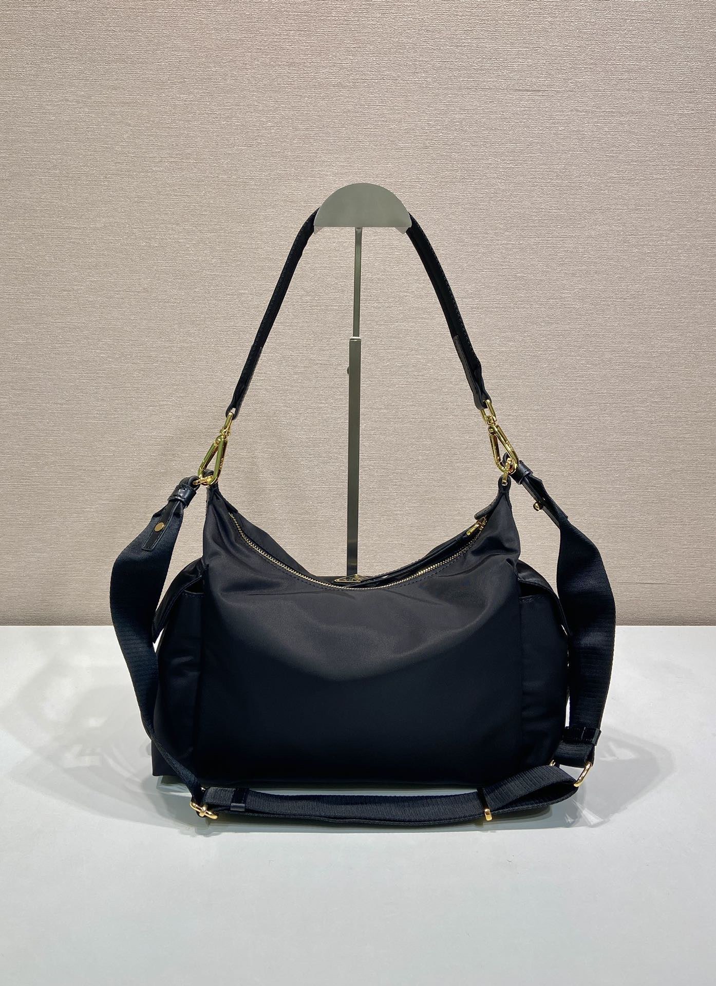 Prada Re-Nylon and Leather Shoulder Bag with Adjustable Straps 1BC264 5 i1754639875800 2117 0 3