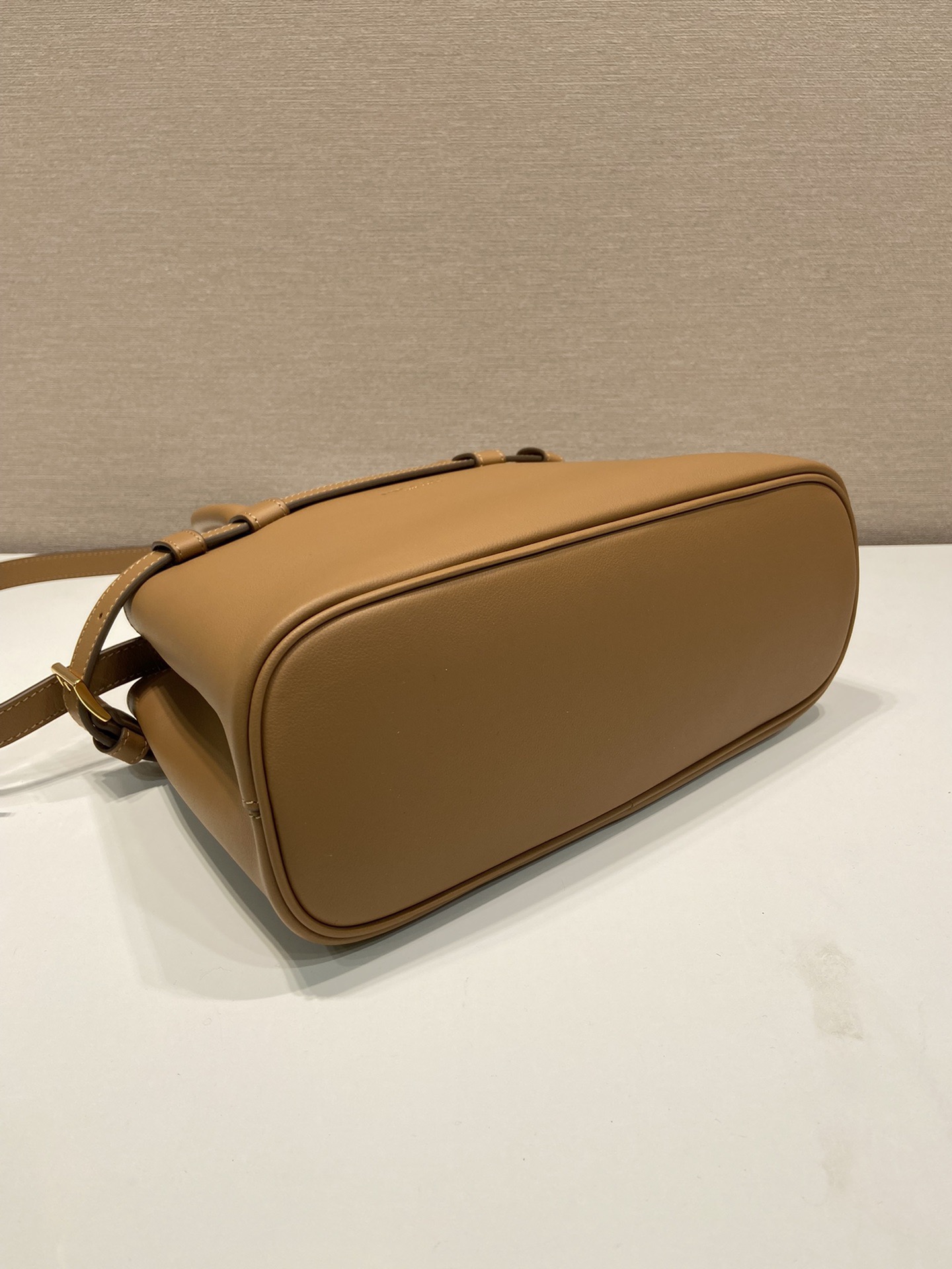 Prada 1BA418 Small Leather Handbag with Detachable Shoulder Strap - Camel 6 i1754650764395 7353 0 5