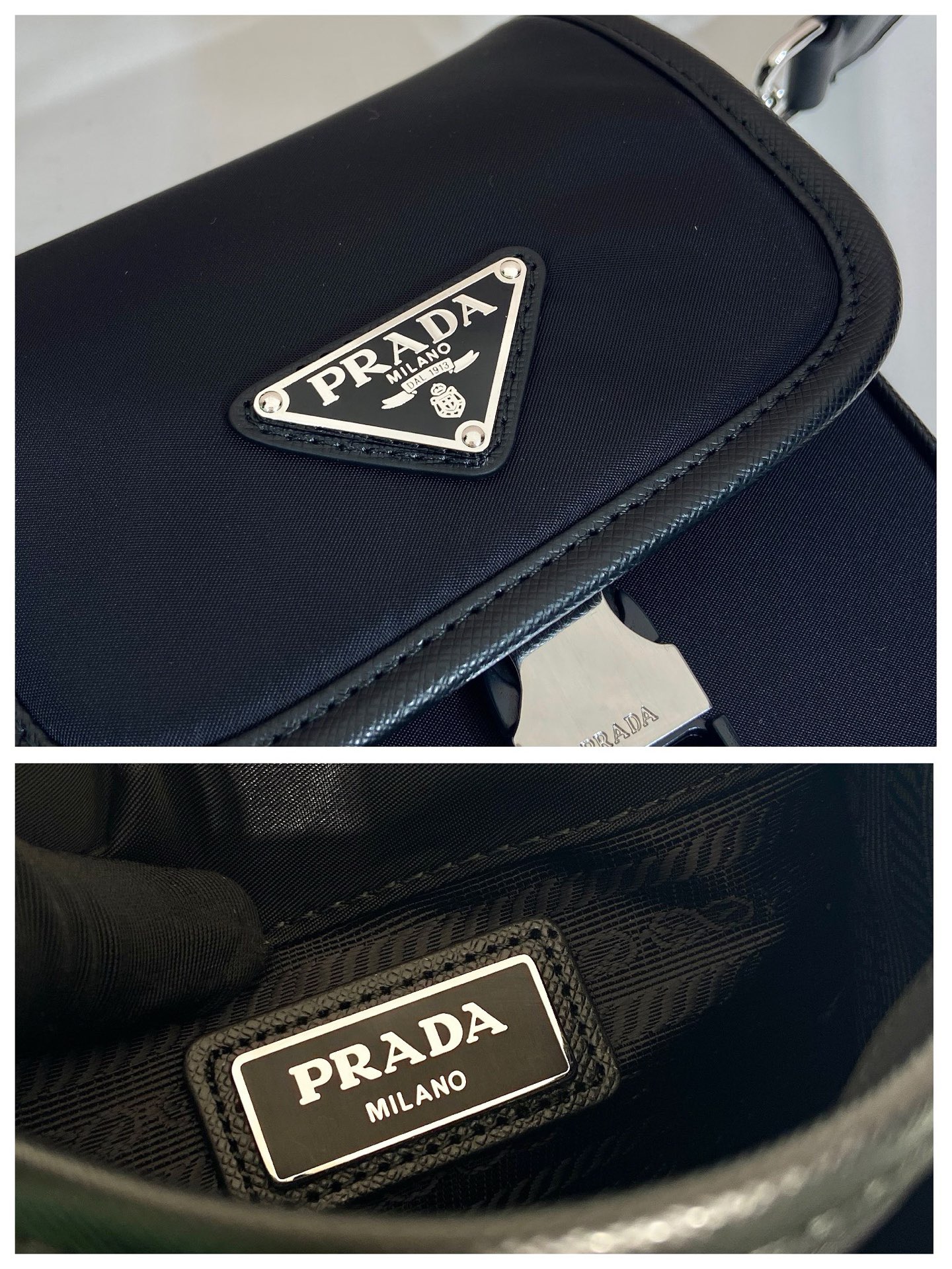 Prada Re-Nylon and Saffiano Leather Messenger Bag with Removable Pouch 10 i1754902120593 3850 0 8