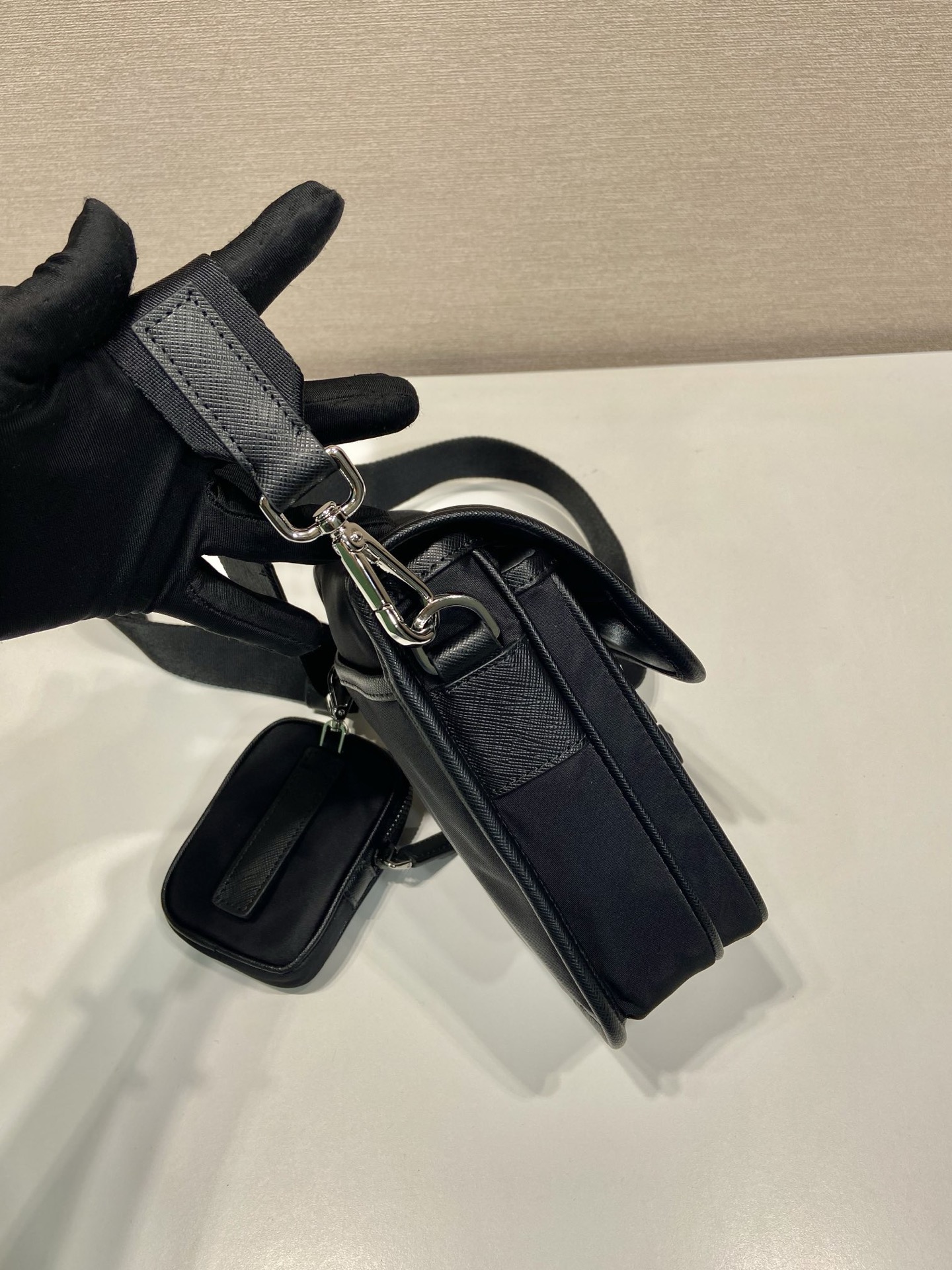 Prada Re-Nylon and Saffiano Leather Messenger Bag with Removable Pouch 7 i1754902125564 822 0 5