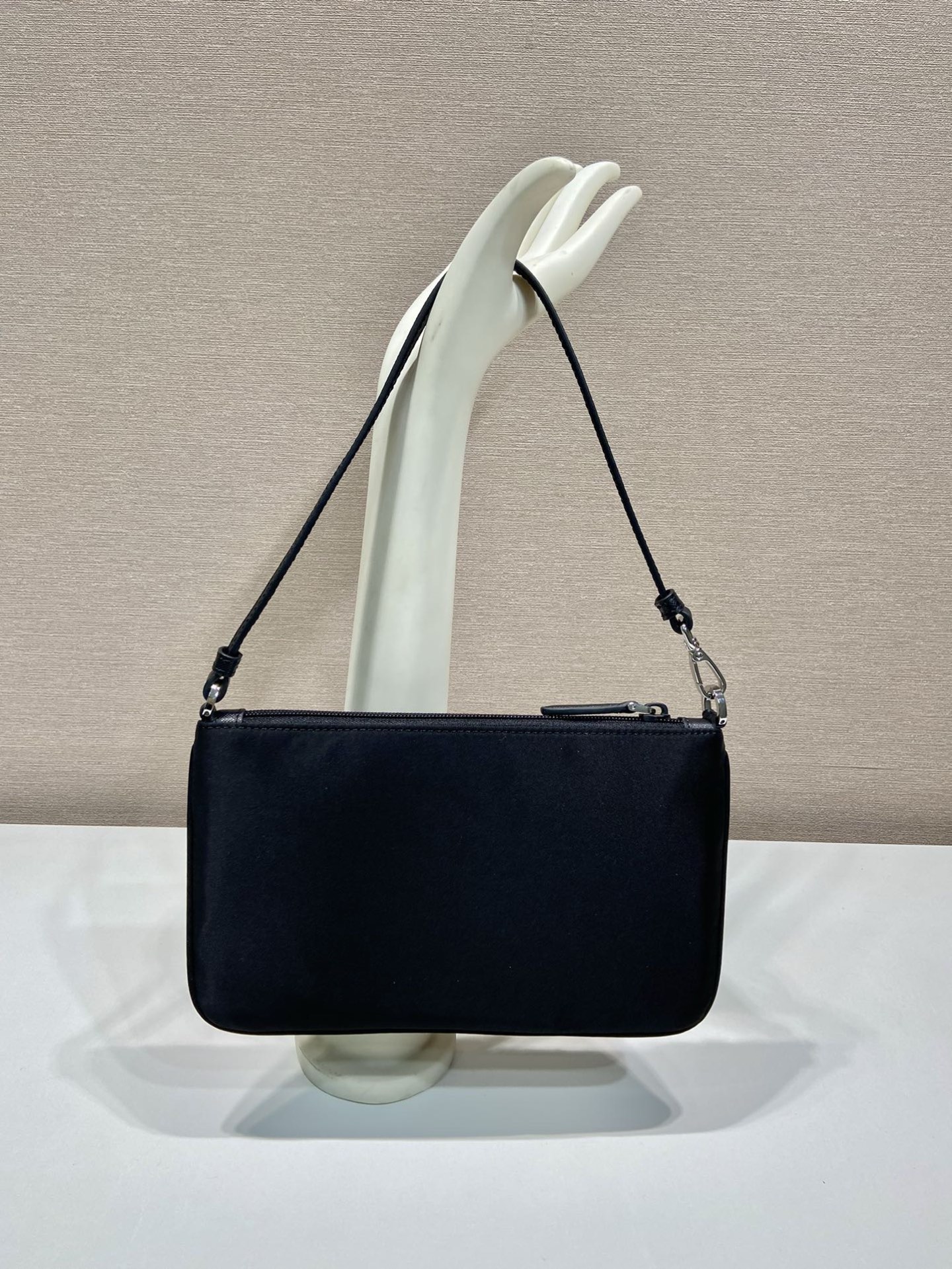 Prada 1NI545 Black Nylon Crossbody Baguette Bag with Metal Triangle Logo 6 i1755331402262 2608 0 4