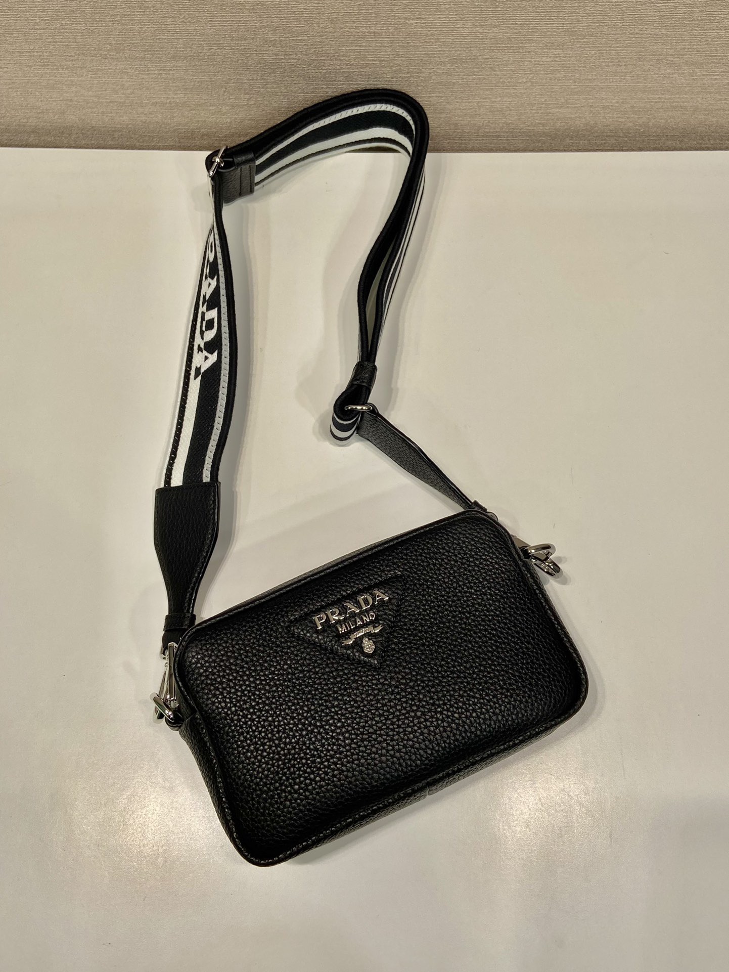 Prada 1BH192 Leather Crossbody Bag with Double Shoulder Straps 3 i1755356916985 4837 0 1