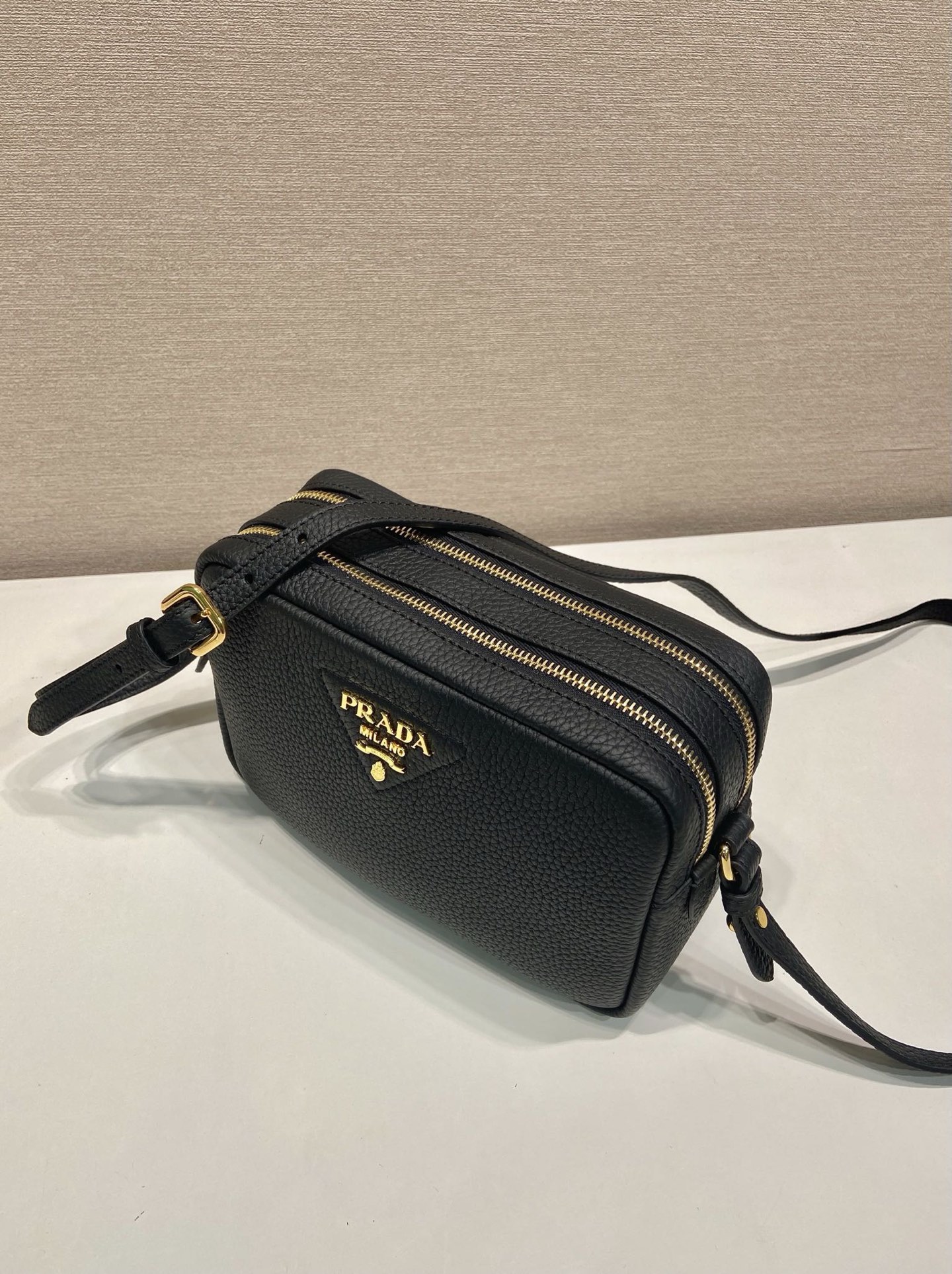 Prada Leather Crossbody Bag with Adjustable Straps, 8.6 x 5.5 x 3.1 Inches 4 i1756371791955 943 0 2